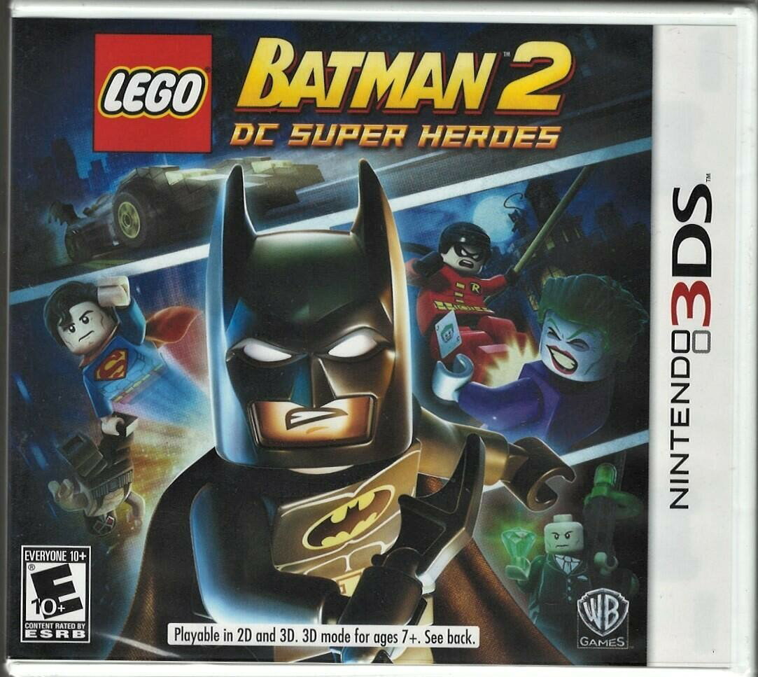 PRODUCT DETAILS 【商品情報】・商品名：LEGO Batman 2: DC Super Heroes 3DS (Brand New Factory Sealed US Version) Nintend・対応機種：ニンテンドー3DS（3DS）・仕様：北米版（NTSC-U/C）・言語：英語【コンディション】・新品未開封の海外直輸入品です。・パッケージに輸送によるスレ・小傷がある場合があります。 ■ 北米版ゲームについてのご注意（必ずお読みください） 【北米版 ゲームについてのご注意】こちらの商品は、海外仕様のゲームソフトです。・ニンテンドー3DS（3DS）は本体にリージョン制限があるため、日本国内の本体では通常そのままプレイすることはできません。・北米版の本体など、ソフトに対応した本体が必要です。・ゲーム内の表示および音声は、基本的に英語などの外国語です。日本語には対応していない場合があります。・映像方式や接続するテレビ・モニターによっては、正常に表示されない場合があります。・海外版であることや、お手持ちの本体で使用できないことを理由とした返品・交換はお受けできません。 ■ ご注意 ・掲載画像は実物に近い色味になるよう調整しておりますが、ご利用の環境により差異が生じる場合があります。・複数店舗で在庫を共有しているため、ご注文後に在庫切れとなる場合がございます。・海外倉庫からのお取り寄せのため、発送までに数日〜2〜3週間程度かかる場合があります。 ■ 納期についてお届けの目安を必ずご確認ください。 ご注意 海外からの輸入品となります。海外輸送のため、外箱に軽微なスレ等がある場合がございますが、商品本体には影響ございません。 ※在庫状況は仕入先の在庫情報をもとに出来る限り正確に表示しておりますが、取寄せ商品のため、タイミングによりご注文後に欠品・キャンセルとなる場合がございます。