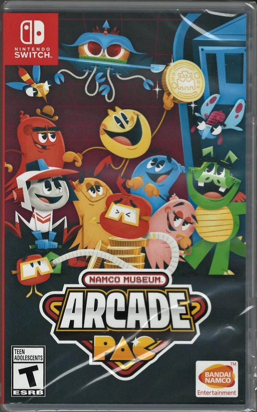 PRODUCT DETAILS 【商品情報】・商品名：Namco Museum Arcade PAC - Nintendo Switch・対応機種：ニンテンドースイッチ（Switch）・仕様：北米版（NTSC-U/C）・言語：英語【コンディション】・新品未開封の海外直輸入品です。・パッケージに輸送によるスレ・小傷がある場合があります。 ■ 北米版ゲームについてのご注意（必ずお読みください） 【北米版 ゲームについてのご注意】こちらの商品は、北米版（海外仕様）のゲームソフトです。・ニンテンドースイッチ（Switch）本体はリージョンフリーのため、日本国内の本体でもプレイいただけます。・ゲーム内の表示および音声は、基本的に英語です。日本語には対応していない場合があります。・オンライン機能・ダウンロードコンテンツ等は、アカウントの地域により利用できない場合があります。・海外版であることを理由とした返品・交換はお受けできません。 ■ ご注意 ・掲載画像は実物に近い色味になるよう調整しておりますが、ご利用の環境により差異が生じる場合があります。・複数店舗で在庫を共有しているため、ご注文後に在庫切れとなる場合がございます。・海外倉庫からのお取り寄せのため、発送までに数日〜2〜3週間程度かかる場合があります。 ■ 納期についてお届けの目安を必ずご確認ください。 ご注意 海外からの輸入品となります。海外輸送のため、外箱に軽微なスレ等がある場合がございますが、商品本体には影響ございません。 ※在庫状況は仕入先の在庫情報をもとに出来る限り正確に表示しておりますが、取寄せ商品のため、タイミングによりご注文後に欠品・キャンセルとなる場合がございます。