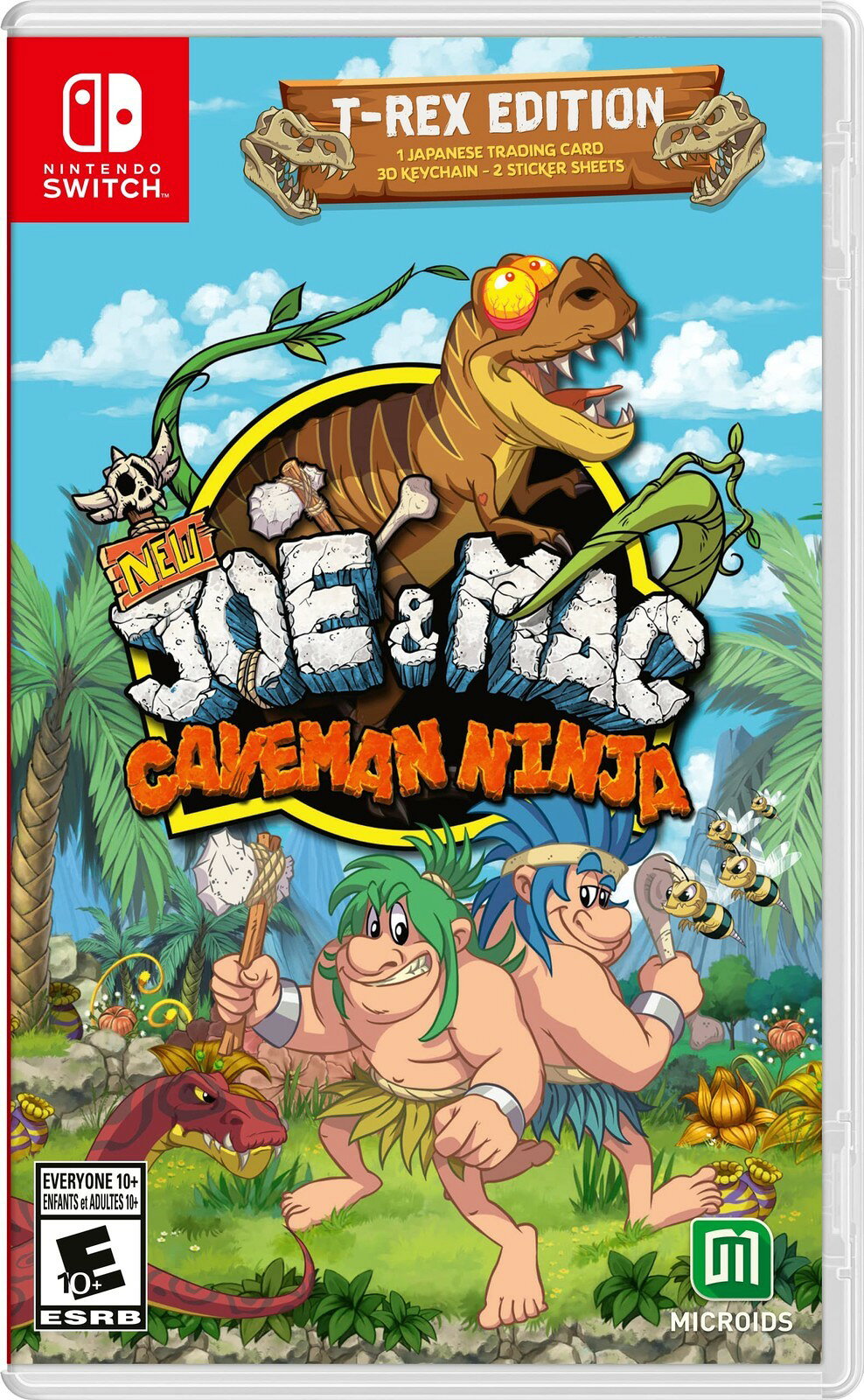 PRODUCT DETAILS 【商品情報】・商品名：New Joe and Mac: Caveman Ninja T-Rex Edition - Nintendo Switch・対応機種：ニンテンドースイッチ（Switch）・仕様：北米版（NTSC-U/C）・言語：英語【コンディション】・新品未開封の海外直輸入品です。・パッケージに輸送によるスレ・小傷がある場合があります。 ■ 北米版ゲームについてのご注意（必ずお読みください） 【北米版 ゲームについてのご注意】こちらの商品は、北米版（海外仕様）のゲームソフトです。・ニンテンドースイッチ（Switch）本体はリージョンフリーのため、日本国内の本体でもプレイいただけます。・ゲーム内の表示および音声は、基本的に英語です。日本語には対応していない場合があります。・オンライン機能・ダウンロードコンテンツ等は、アカウントの地域により利用できない場合があります。・海外版であることを理由とした返品・交換はお受けできません。 ■ ご注意 ・掲載画像は実物に近い色味になるよう調整しておりますが、ご利用の環境により差異が生じる場合があります。・複数店舗で在庫を共有しているため、ご注文後に在庫切れとなる場合がございます。・海外倉庫からのお取り寄せのため、発送までに数日〜2〜3週間程度かかる場合があります。 ■ 納期についてお届けの目安を必ずご確認ください。 ご注意 海外からの輸入品となります。海外輸送のため、外箱に軽微なスレ等がある場合がございますが、商品本体には影響ございません。 ※在庫状況は仕入先の在庫情報をもとに出来る限り正確に表示しておりますが、取寄せ商品のため、タイミングによりご注文後に欠品・キャンセルとなる場合がございます。