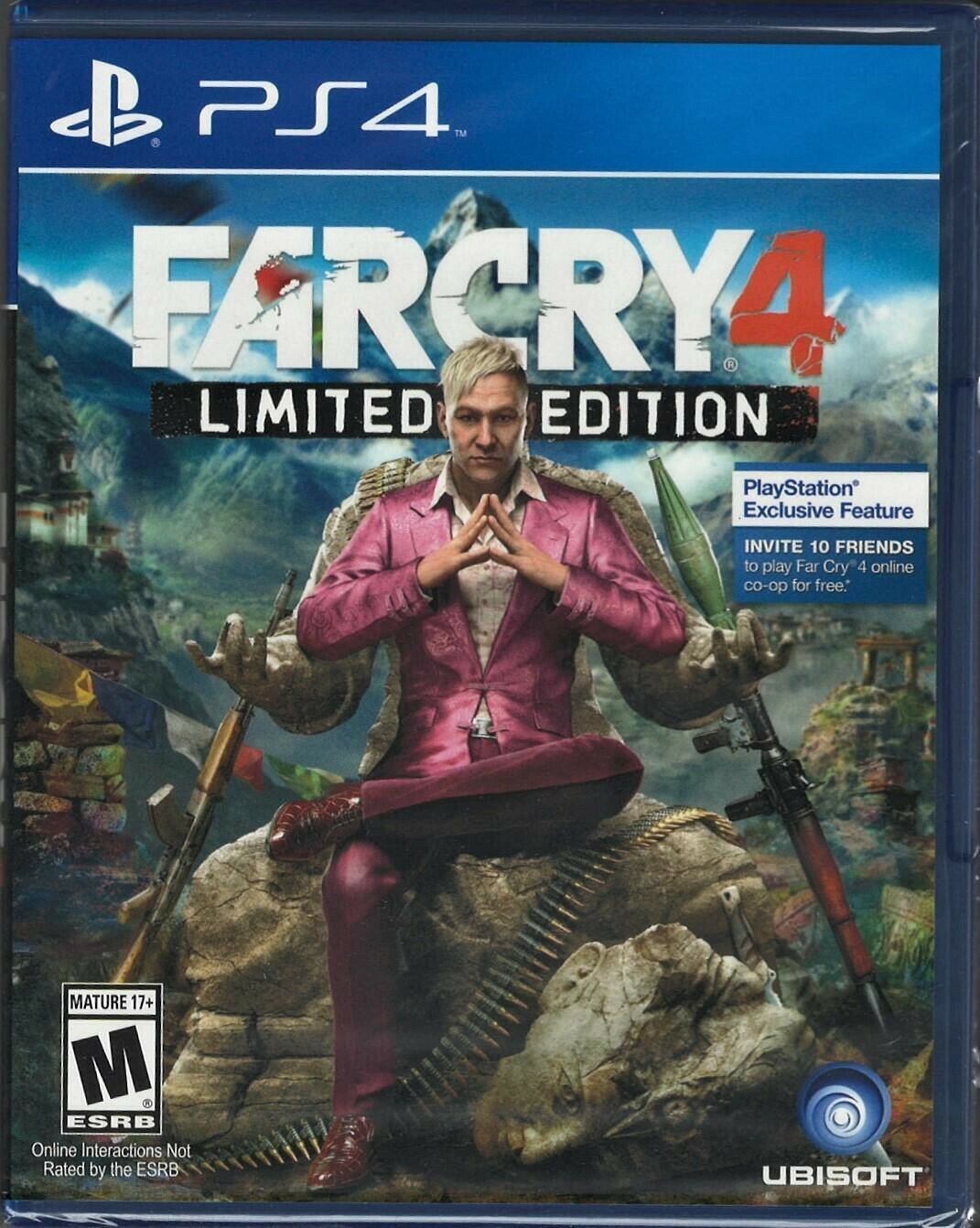 Far Cry 4 Limited Edition PS4 (Brand New Factory Sealed US Version) PlayStation 北米版 PS4 プレイステーション4 海外版ソフト