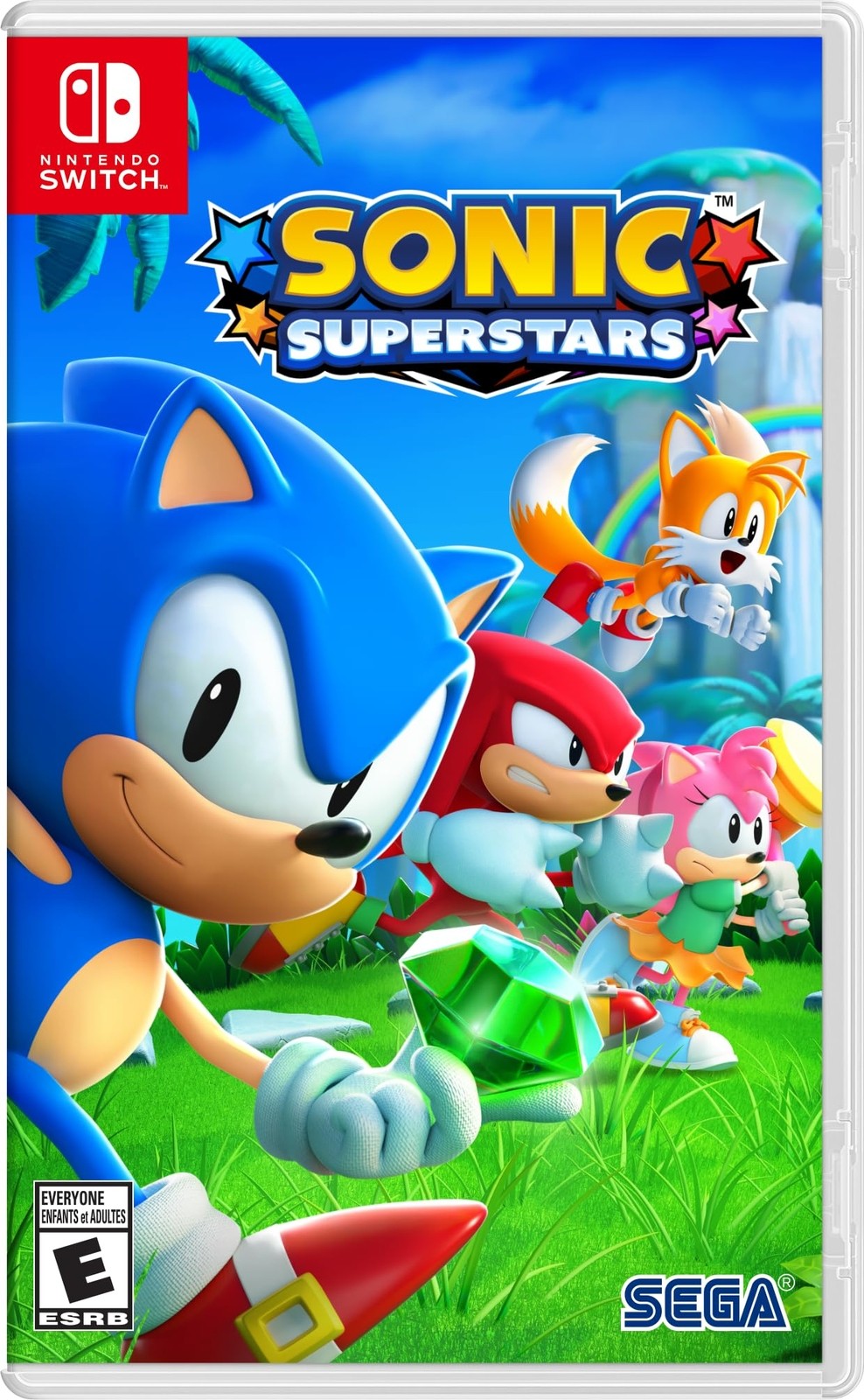 PRODUCT DETAILS 【商品情報】・商品名：Sonic Superstars - Nintendo Switch・対応機種：ニンテンドースイッチ（Switch）・仕様：北米版（NTSC-U/C）・言語：英語【コンディション】・新品未開封の海外直輸入品です。・パッケージに輸送によるスレ・小傷がある場合があります。 ■ 北米版ゲームについてのご注意（必ずお読みください） 【北米版 ゲームについてのご注意】こちらの商品は、北米版（海外仕様）のゲームソフトです。・ニンテンドースイッチ（Switch）本体はリージョンフリーのため、日本国内の本体でもプレイいただけます。・ゲーム内の表示および音声は、基本的に英語です。日本語には対応していない場合があります。・オンライン機能・ダウンロードコンテンツ等は、アカウントの地域により利用できない場合があります。・海外版であることを理由とした返品・交換はお受けできません。 ■ ご注意 ・掲載画像は実物に近い色味になるよう調整しておりますが、ご利用の環境により差異が生じる場合があります。・複数店舗で在庫を共有しているため、ご注文後に在庫切れとなる場合がございます。・海外倉庫からのお取り寄せのため、発送までに数日〜2〜3週間程度かかる場合があります。 ■ 納期についてお届けの目安を必ずご確認ください。 ご注意 海外からの輸入品となります。海外輸送のため、外箱に軽微なスレ等がある場合がございますが、商品本体には影響ございません。 ※在庫状況は仕入先の在庫情報をもとに出来る限り正確に表示しておりますが、取寄せ商品のため、タイミングによりご注文後に欠品・キャンセルとなる場合がございます。