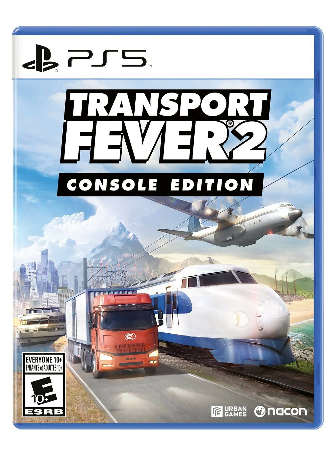 PRODUCT DETAILS 【商品情報】・商品名：Transport Fever 2 - PlayStation 5・対応機種：プレイステーション5（PS5）・仕様：北米版（NTSC-U/C）・言語：英語【コンディション】・新品未開封の海外直輸入品です。・パッケージに輸送によるスレ・小傷がある場合があります。 ■ 北米版ゲームについてのご注意（必ずお読みください） 【北米版 ゲームについてのご注意】こちらの商品は、北米版（海外仕様）のゲームソフトです。・プレイステーション5（PS5）本体はリージョンフリーのため、日本国内の本体でもプレイいただけます。・ゲーム内の表示および音声は、基本的に英語です。日本語には対応していない場合があります。・オンライン機能・ダウンロードコンテンツ等は、アカウントの地域により利用できない場合があります。・海外版であることを理由とした返品・交換はお受けできません。 ■ ご注意 ・掲載画像は実物に近い色味になるよう調整しておりますが、ご利用の環境により差異が生じる場合があります。・複数店舗で在庫を共有しているため、ご注文後に在庫切れとなる場合がございます。・海外倉庫からのお取り寄せのため、発送までに数日〜2〜3週間程度かかる場合があります。 ■ 納期についてお届けの目安を必ずご確認ください。 ご注意 海外からの輸入品となります。海外輸送のため、外箱に軽微なスレ等がある場合がございますが、商品本体には影響ございません。 ※在庫状況は仕入先の在庫情報をもとに出来る限り正確に表示しておりますが、取寄せ商品のため、タイミングによりご注文後に欠品・キャンセルとなる場合がございます。