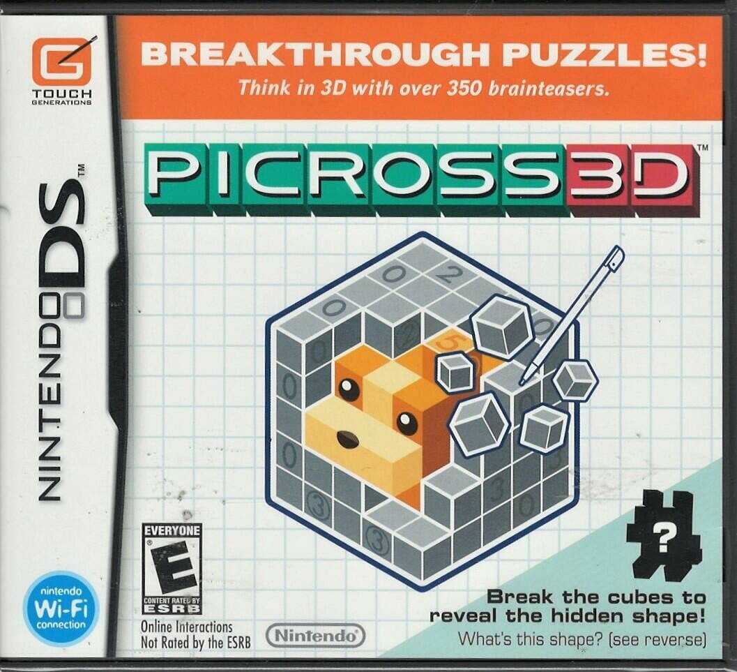 Picross 3D - Nintendo DS 北米版 DS ニンテンドーDS 海外版ソフト