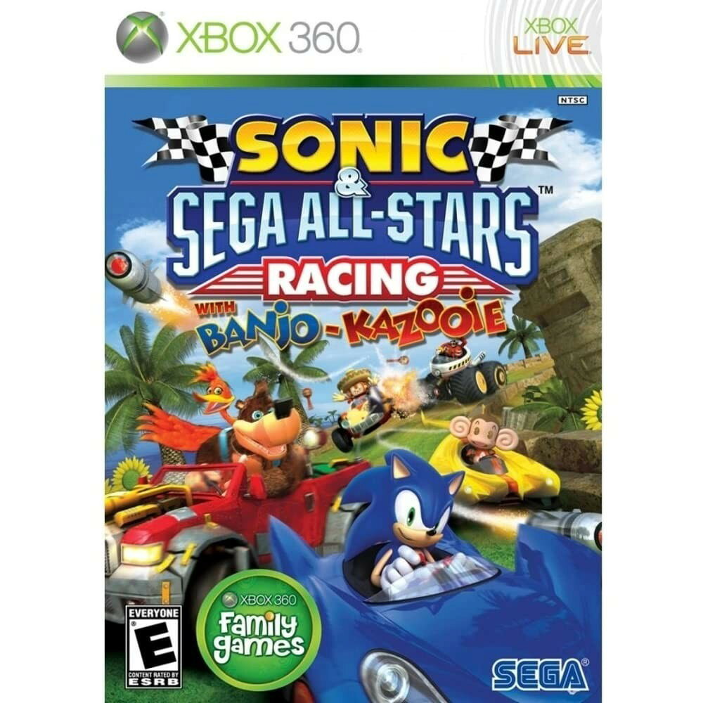 PRODUCT DETAILS 【商品情報】・商品名：Sonic & Sega All-Stars Racing - Xbox 360・対応機種：Xbox360（Xbox 360）・仕様：北米版（NTSC-U/C）・言語：英語【コンディション】・新品未開封の海外直輸入品です。・パッケージに輸送によるスレ・小傷がある場合があります。 ■ 北米版ゲームについてのご注意（必ずお読みください） 【北米版 ゲームについてのご注意】こちらの商品は、海外仕様のゲームソフトです。・Xbox360（Xbox 360）は本体にリージョン制限があるため、日本国内の本体では通常そのままプレイすることはできません。・北米版の本体など、ソフトに対応した本体が必要です。・ゲーム内の表示および音声は、基本的に英語などの外国語です。日本語には対応していない場合があります。・映像方式や接続するテレビ・モニターによっては、正常に表示されない場合があります。・海外版であることや、お手持ちの本体で使用できないことを理由とした返品・交換はお受けできません。 ■ ご注意 ・掲載画像は実物に近い色味になるよう調整しておりますが、ご利用の環境により差異が生じる場合があります。・複数店舗で在庫を共有しているため、ご注文後に在庫切れとなる場合がございます。・海外倉庫からのお取り寄せのため、発送までに数日〜2〜3週間程度かかる場合があります。 ■ 納期についてお届けの目安を必ずご確認ください。 ご注意 海外からの輸入品となります。海外輸送のため、外箱に軽微なスレ等がある場合がございますが、商品本体には影響ございません。 ※在庫状況は仕入先の在庫情報をもとに出来る限り正確に表示しておりますが、取寄せ商品のため、タイミングによりご注文後に欠品・キャンセルとなる場合がございます。