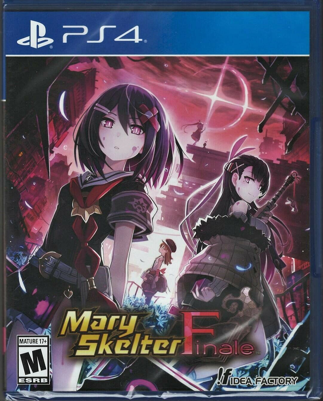 PRODUCT DETAILS 【商品情報】・商品名：Mary Skelter Finale PS4 (Brand New Factory Sealed US Version) PlayStation 4・対応機種：プレイステーション4（PS4）・仕様：北米版（NTSC-U/C）・言語：英語【コンディション】・新品未開封の海外直輸入品です。・パッケージに輸送によるスレ・小傷がある場合があります。 ■ 北米版ゲームについてのご注意（必ずお読みください） 【北米版 ゲームについてのご注意】こちらの商品は、北米版（海外仕様）のゲームソフトです。・プレイステーション4（PS4）本体はリージョンフリーのため、日本国内の本体でもプレイいただけます。・ゲーム内の表示および音声は、基本的に英語です。日本語には対応していない場合があります。・オンライン機能・ダウンロードコンテンツ等は、アカウントの地域により利用できない場合があります。・海外版であることを理由とした返品・交換はお受けできません。 ■ ご注意 ・掲載画像は実物に近い色味になるよう調整しておりますが、ご利用の環境により差異が生じる場合があります。・複数店舗で在庫を共有しているため、ご注文後に在庫切れとなる場合がございます。・海外倉庫からのお取り寄せのため、発送までに数日〜2〜3週間程度かかる場合があります。 ■ 納期についてお届けの目安を必ずご確認ください。 ご注意 海外からの輸入品となります。海外輸送のため、外箱に軽微なスレ等がある場合がございますが、商品本体には影響ございません。 ※在庫状況は仕入先の在庫情報をもとに出来る限り正確に表示しておりますが、取寄せ商品のため、タイミングによりご注文後に欠品・キャンセルとなる場合がございます。