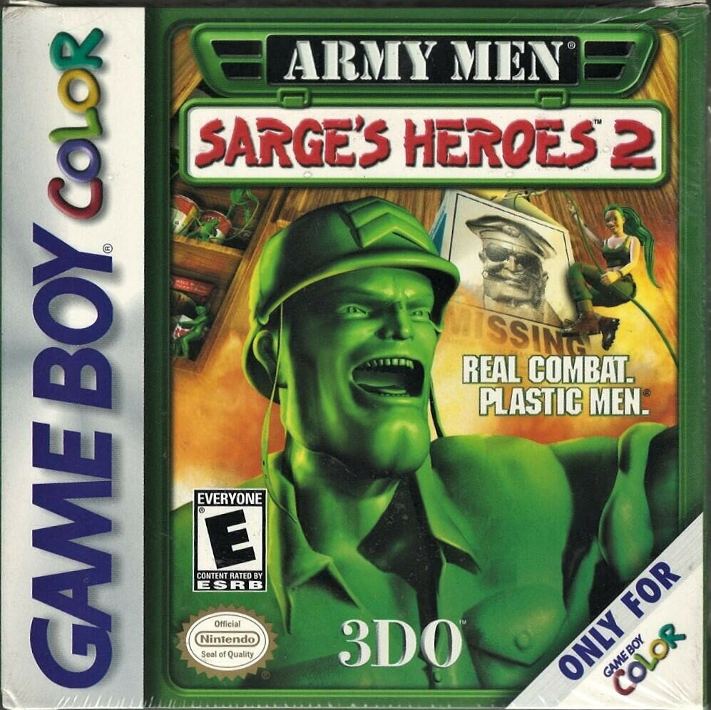 Army Men Sarge's Heroes 2 - GameBoy Color 北米版 GBC ゲームボーイカラー 海外版ソフト