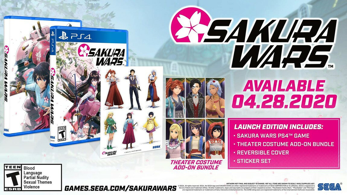Sakura Wars - PlayStation 4 北米版 PS4 プレイステーション4 海外版ソフト