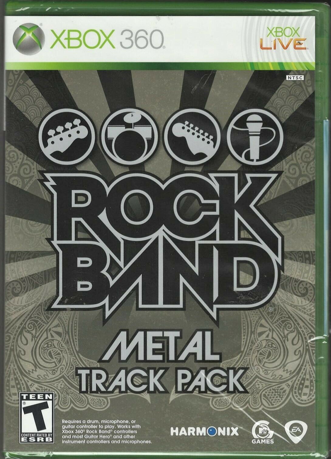 PRODUCT DETAILS 【商品情報】・商品名：Rock Band: Metal Track Pack - Xbox 360・対応機種：Xbox360（Xbox 360）・仕様：北米版（NTSC-U/C）・言語：英語【コンディション】・新品未開封の海外直輸入品です。・パッケージに輸送によるスレ・小傷がある場合があります。 ■ 北米版ゲームについてのご注意（必ずお読みください） 【北米版 ゲームについてのご注意】こちらの商品は、海外仕様のゲームソフトです。・Xbox360（Xbox 360）は本体にリージョン制限があるため、日本国内の本体では通常そのままプレイすることはできません。・北米版の本体など、ソフトに対応した本体が必要です。・ゲーム内の表示および音声は、基本的に英語などの外国語です。日本語には対応していない場合があります。・映像方式や接続するテレビ・モニターによっては、正常に表示されない場合があります。・海外版であることや、お手持ちの本体で使用できないことを理由とした返品・交換はお受けできません。 ■ ご注意 ・掲載画像は実物に近い色味になるよう調整しておりますが、ご利用の環境により差異が生じる場合があります。・複数店舗で在庫を共有しているため、ご注文後に在庫切れとなる場合がございます。・海外倉庫からのお取り寄せのため、発送までに数日〜2〜3週間程度かかる場合があります。 ■ 納期についてお届けの目安を必ずご確認ください。 ご注意 海外からの輸入品となります。海外輸送のため、外箱に軽微なスレ等がある場合がございますが、商品本体には影響ございません。 ※在庫状況は仕入先の在庫情報をもとに出来る限り正確に表示しておりますが、取寄せ商品のため、タイミングによりご注文後に欠品・キャンセルとなる場合がございます。