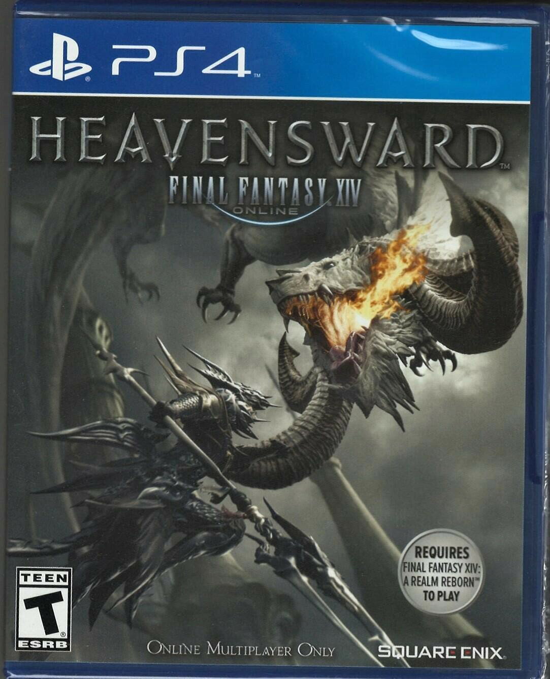 PRODUCT DETAILS 【商品情報】・商品名：Final Fantasy XIV: Heavensward (Replen) PS4 (Brand New Factory Sealed US Version・対応機種：プレイステーション4（PS4）・仕様：北米版（NTSC-U/C）・言語：英語【コンディション】・新品未開封の海外直輸入品です。・パッケージに輸送によるスレ・小傷がある場合があります。 ■ 北米版ゲームについてのご注意（必ずお読みください） 【北米版 ゲームについてのご注意】こちらの商品は、北米版（海外仕様）のゲームソフトです。・プレイステーション4（PS4）本体はリージョンフリーのため、日本国内の本体でもプレイいただけます。・ゲーム内の表示および音声は、基本的に英語です。日本語には対応していない場合があります。・オンライン機能・ダウンロードコンテンツ等は、アカウントの地域により利用できない場合があります。・海外版であることを理由とした返品・交換はお受けできません。 ■ ご注意 ・掲載画像は実物に近い色味になるよう調整しておりますが、ご利用の環境により差異が生じる場合があります。・複数店舗で在庫を共有しているため、ご注文後に在庫切れとなる場合がございます。・海外倉庫からのお取り寄せのため、発送までに数日〜2〜3週間程度かかる場合があります。 ■ 納期についてお届けの目安を必ずご確認ください。 ご注意 海外からの輸入品となります。海外輸送のため、外箱に軽微なスレ等がある場合がございますが、商品本体には影響ございません。 ※在庫状況は仕入先の在庫情報をもとに出来る限り正確に表示しておりますが、取寄せ商品のため、タイミングによりご注文後に欠品・キャンセルとなる場合がございます。