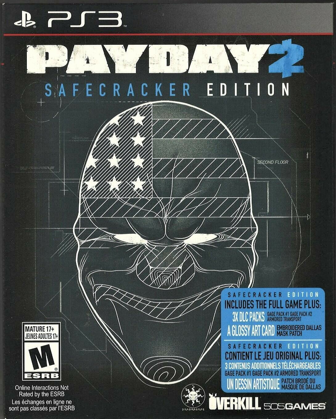 PRODUCT DETAILS 【商品情報】・商品名：Payday 2: Safecracker PS3 (Brand New Factory Sealed US Version) PlayStation 3, P・対応機種：プレイステーション3（PS3）・仕様：北米版（NTSC-U/C）・言語：英語【コンディション】・新品未開封の海外直輸入品です。・パッケージに輸送によるスレ・小傷がある場合があります。 ■ 北米版ゲームについてのご注意（必ずお読みください） 【北米版 ゲームについてのご注意】こちらの商品は、北米版（海外仕様）のゲームソフトです。・プレイステーション3（PS3）本体はリージョンフリーのため、日本国内の本体でもプレイいただけます。・ゲーム内の表示および音声は、基本的に英語です。日本語には対応していない場合があります。・オンライン機能・ダウンロードコンテンツ等は、アカウントの地域により利用できない場合があります。・海外版であることを理由とした返品・交換はお受けできません。 ■ ご注意 ・掲載画像は実物に近い色味になるよう調整しておりますが、ご利用の環境により差異が生じる場合があります。・複数店舗で在庫を共有しているため、ご注文後に在庫切れとなる場合がございます。・海外倉庫からのお取り寄せのため、発送までに数日〜2〜3週間程度かかる場合があります。 ■ 納期についてお届けの目安を必ずご確認ください。 ご注意 海外からの輸入品となります。海外輸送のため、外箱に軽微なスレ等がある場合がございますが、商品本体には影響ございません。 ※在庫状況は仕入先の在庫情報をもとに出来る限り正確に表示しておりますが、取寄せ商品のため、タイミングによりご注文後に欠品・キャンセルとなる場合がございます。