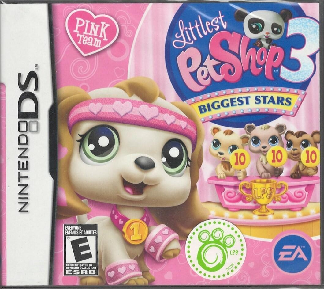 PRODUCT DETAILS 【商品情報】・商品名：Littlest Pet Shop 3 Biggest Stars Pink Team NDS (Brand New Factory Sealed US Ver・対応機種：ニンテンドーDS（DS）・仕様：北米版（NTSC-U/C）・言語：英語【コンディション】・新品未開封の海外直輸入品です。・パッケージに輸送によるスレ・小傷がある場合があります。 ■ 北米版ゲームについてのご注意（必ずお読みください） 【北米版 ゲームについてのご注意】こちらの商品は、北米版（海外仕様）のゲームソフトです。・ニンテンドーDS（DS）本体はリージョンフリーのため、日本国内の本体でもプレイいただけます。・ゲーム内の表示および音声は、基本的に英語です。日本語には対応していない場合があります。・オンライン機能・ダウンロードコンテンツ等は、アカウントの地域により利用できない場合があります。・海外版であることを理由とした返品・交換はお受けできません。 ■ ご注意 ・掲載画像は実物に近い色味になるよう調整しておりますが、ご利用の環境により差異が生じる場合があります。・複数店舗で在庫を共有しているため、ご注文後に在庫切れとなる場合がございます。・海外倉庫からのお取り寄せのため、発送までに数日〜2〜3週間程度かかる場合があります。 ■ 納期についてお届けの目安を必ずご確認ください。 ご注意 海外からの輸入品となります。海外輸送のため、外箱に軽微なスレ等がある場合がございますが、商品本体には影響ございません。 ※在庫状況は仕入先の在庫情報をもとに出来る限り正確に表示しておりますが、取寄せ商品のため、タイミングによりご注文後に欠品・キャンセルとなる場合がございます。