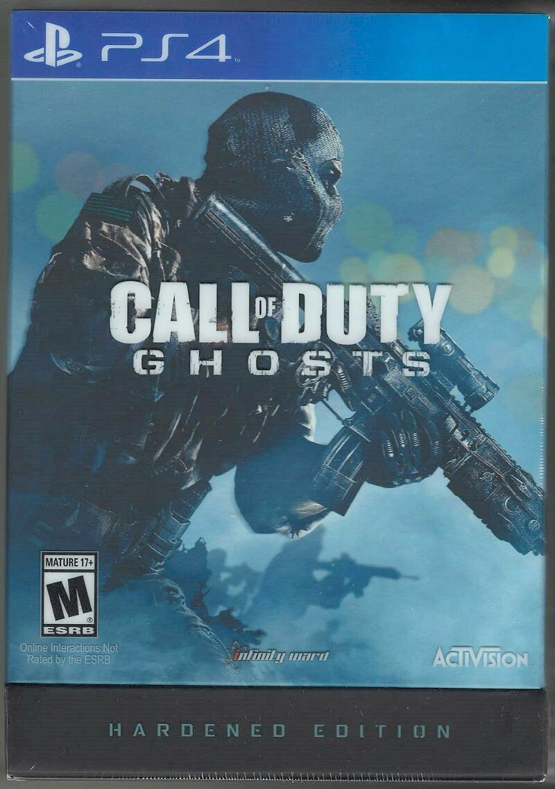 PRODUCT DETAILS 【商品情報】・商品名：Call of Duty: Ghosts Hardened Edition PS4 (Brand New Factory Sealed US Version)・対応機種：プレイステーション4（PS4）・仕様：北米版（NTSC-U/C）・言語：英語【コンディション】・新品未開封の海外直輸入品です。・パッケージに輸送によるスレ・小傷がある場合があります。 ■ 北米版ゲームについてのご注意（必ずお読みください） 【北米版 ゲームについてのご注意】こちらの商品は、北米版（海外仕様）のゲームソフトです。・プレイステーション4（PS4）本体はリージョンフリーのため、日本国内の本体でもプレイいただけます。・ゲーム内の表示および音声は、基本的に英語です。日本語には対応していない場合があります。・オンライン機能・ダウンロードコンテンツ等は、アカウントの地域により利用できない場合があります。・海外版であることを理由とした返品・交換はお受けできません。 ■ ご注意 ・掲載画像は実物に近い色味になるよう調整しておりますが、ご利用の環境により差異が生じる場合があります。・複数店舗で在庫を共有しているため、ご注文後に在庫切れとなる場合がございます。・海外倉庫からのお取り寄せのため、発送までに数日〜2〜3週間程度かかる場合があります。 ■ 納期についてお届けの目安を必ずご確認ください。 ご注意 海外からの輸入品となります。海外輸送のため、外箱に軽微なスレ等がある場合がございますが、商品本体には影響ございません。 ※在庫状況は仕入先の在庫情報をもとに出来る限り正確に表示しておりますが、取寄せ商品のため、タイミングによりご注文後に欠品・キャンセルとなる場合がございます。