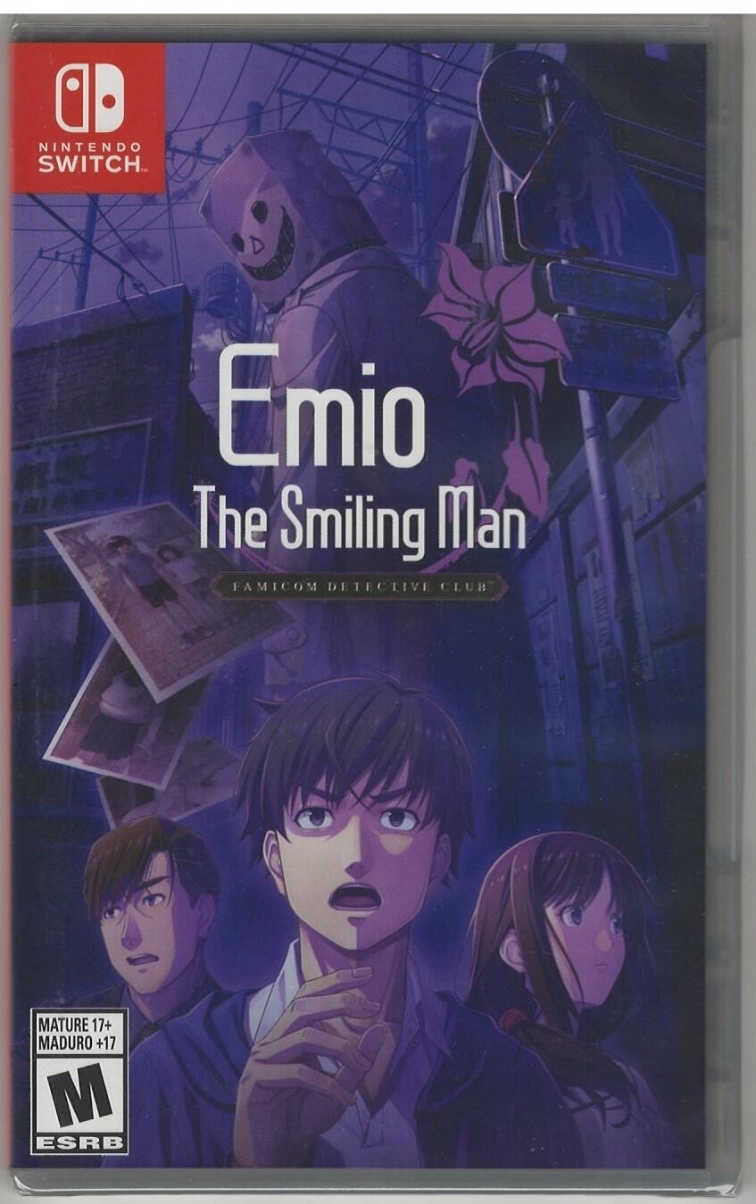 PRODUCT DETAILS 【商品情報】・商品名：Emio The Smiling Man: Famicom Detective Club - Nintendo Switch・対応機種：ニンテンドースイッチ（Switch）・仕様：北米版（NTSC-U/C）・言語：英語【コンディション】・新品未開封の海外直輸入品です。・パッケージに輸送によるスレ・小傷がある場合があります。 ■ 北米版ゲームについてのご注意（必ずお読みください） 【北米版 ゲームについてのご注意】こちらの商品は、北米版（海外仕様）のゲームソフトです。・ニンテンドースイッチ（Switch）本体はリージョンフリーのため、日本国内の本体でもプレイいただけます。・ゲーム内の表示および音声は、基本的に英語です。日本語には対応していない場合があります。・オンライン機能・ダウンロードコンテンツ等は、アカウントの地域により利用できない場合があります。・海外版であることを理由とした返品・交換はお受けできません。 ■ ご注意 ・掲載画像は実物に近い色味になるよう調整しておりますが、ご利用の環境により差異が生じる場合があります。・複数店舗で在庫を共有しているため、ご注文後に在庫切れとなる場合がございます。・海外倉庫からのお取り寄せのため、発送までに数日〜2〜3週間程度かかる場合があります。 ■ 納期についてお届けの目安を必ずご確認ください。 ご注意 海外からの輸入品となります。海外輸送のため、外箱に軽微なスレ等がある場合がございますが、商品本体には影響ございません。 ※在庫状況は仕入先の在庫情報をもとに出来る限り正確に表示しておりますが、取寄せ商品のため、タイミングによりご注文後に欠品・キャンセルとなる場合がございます。