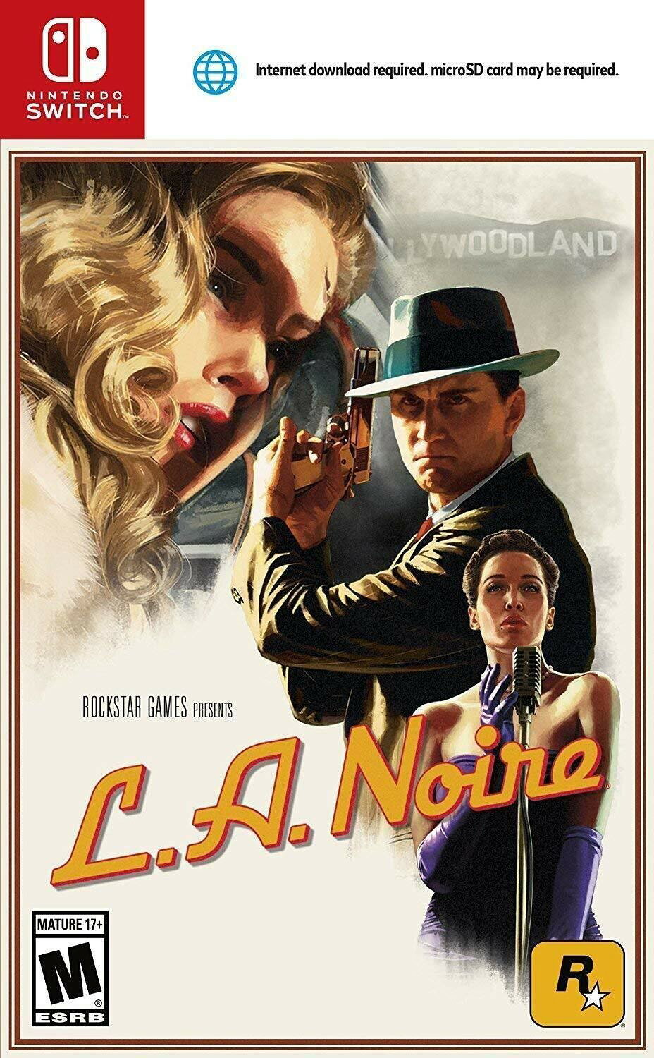 PRODUCT DETAILS 【商品情報】・商品名：L. A. Noire - Nintendo Switch・対応機種：ニンテンドースイッチ（Switch）・仕様：北米版（NTSC-U/C）・言語：英語【コンディション】・新品未開封の海外直輸入品です。・パッケージに輸送によるスレ・小傷がある場合があります。 ■ 北米版ゲームについてのご注意（必ずお読みください） 【北米版 ゲームについてのご注意】こちらの商品は、北米版（海外仕様）のゲームソフトです。・ニンテンドースイッチ（Switch）本体はリージョンフリーのため、日本国内の本体でもプレイいただけます。・ゲーム内の表示および音声は、基本的に英語です。日本語には対応していない場合があります。・オンライン機能・ダウンロードコンテンツ等は、アカウントの地域により利用できない場合があります。・海外版であることを理由とした返品・交換はお受けできません。 ■ ご注意 ・掲載画像は実物に近い色味になるよう調整しておりますが、ご利用の環境により差異が生じる場合があります。・複数店舗で在庫を共有しているため、ご注文後に在庫切れとなる場合がございます。・海外倉庫からのお取り寄せのため、発送までに数日〜2〜3週間程度かかる場合があります。 ■ 納期についてお届けの目安を必ずご確認ください。 ご注意 海外からの輸入品となります。海外輸送のため、外箱に軽微なスレ等がある場合がございますが、商品本体には影響ございません。 ※在庫状況は仕入先の在庫情報をもとに出来る限り正確に表示しておりますが、取寄せ商品のため、タイミングによりご注文後に欠品・キャンセルとなる場合がございます。