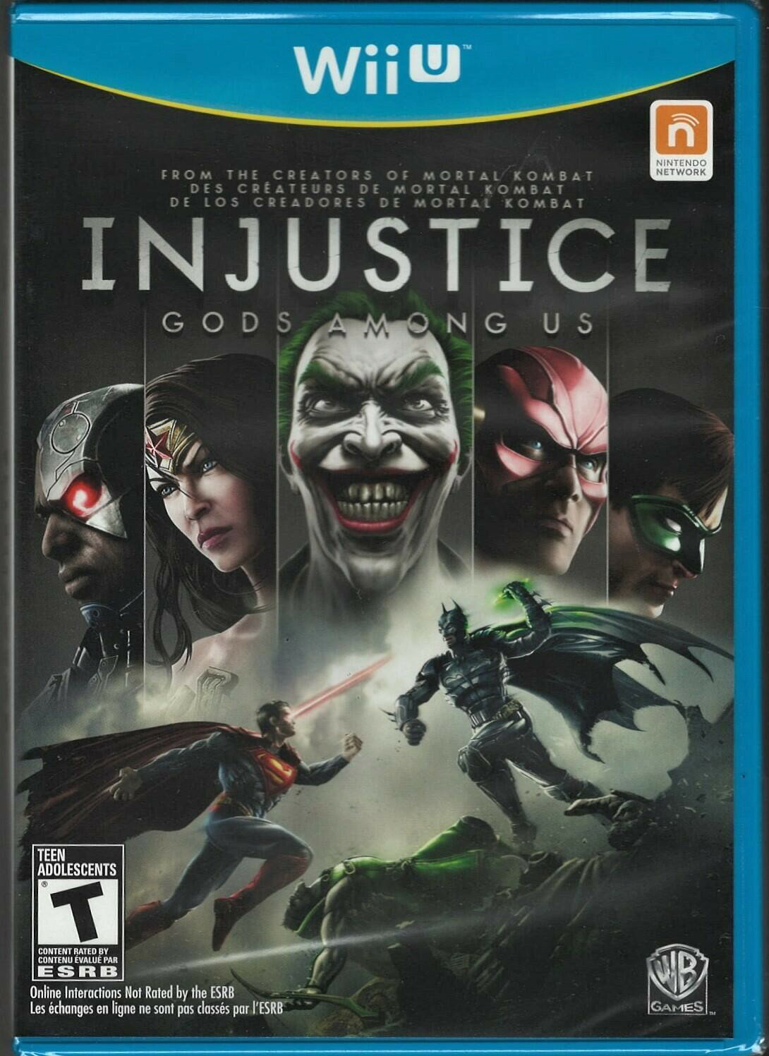 Injustice: Gods Among Us Wii-U (Brand New Factory Sealed US Version) Nintendo Wi 北米版 Wii Wii 海外版ソフト