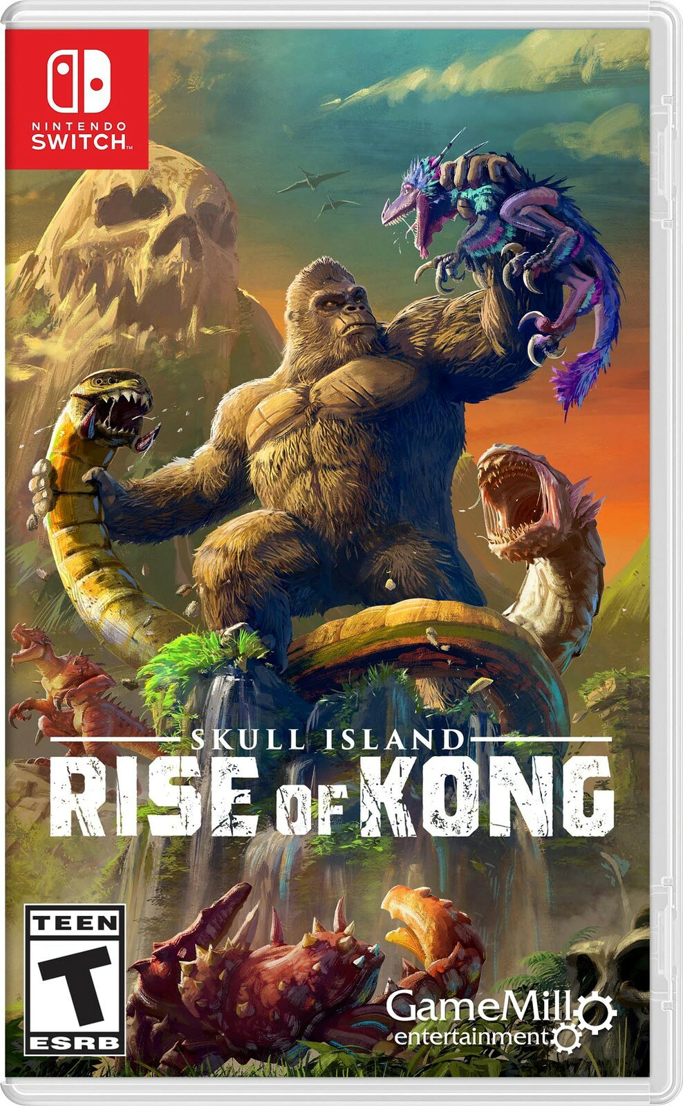 PRODUCT DETAILS 【商品情報】・商品名：Skull Island: Rise of Kong - Nintendo Switch・対応機種：ニンテンドースイッチ（Switch）・仕様：北米版（NTSC-U/C）・言語：英語【コンディション】・新品未開封の海外直輸入品です。・パッケージに輸送によるスレ・小傷がある場合があります。 ■ 北米版ゲームについてのご注意（必ずお読みください） 【北米版 ゲームについてのご注意】こちらの商品は、北米版（海外仕様）のゲームソフトです。・ニンテンドースイッチ（Switch）本体はリージョンフリーのため、日本国内の本体でもプレイいただけます。・ゲーム内の表示および音声は、基本的に英語です。日本語には対応していない場合があります。・オンライン機能・ダウンロードコンテンツ等は、アカウントの地域により利用できない場合があります。・海外版であることを理由とした返品・交換はお受けできません。 ■ ご注意 ・掲載画像は実物に近い色味になるよう調整しておりますが、ご利用の環境により差異が生じる場合があります。・複数店舗で在庫を共有しているため、ご注文後に在庫切れとなる場合がございます。・海外倉庫からのお取り寄せのため、発送までに数日〜2〜3週間程度かかる場合があります。 ■ 納期についてお届けの目安を必ずご確認ください。 ご注意 海外からの輸入品となります。海外輸送のため、外箱に軽微なスレ等がある場合がございますが、商品本体には影響ございません。 ※在庫状況は仕入先の在庫情報をもとに出来る限り正確に表示しておりますが、取寄せ商品のため、タイミングによりご注文後に欠品・キャンセルとなる場合がございます。