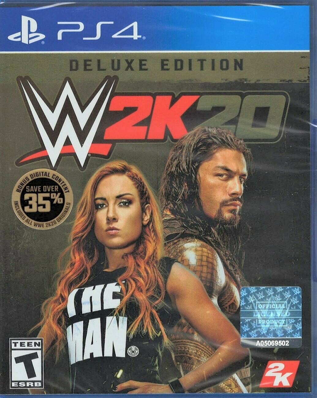 WWE 2K20 Deluxe Edition PS4 (Brand New Factory Sealed US Version) PlayStation 4, 北米版 PS4 プレイステーション4 海外版ソフト