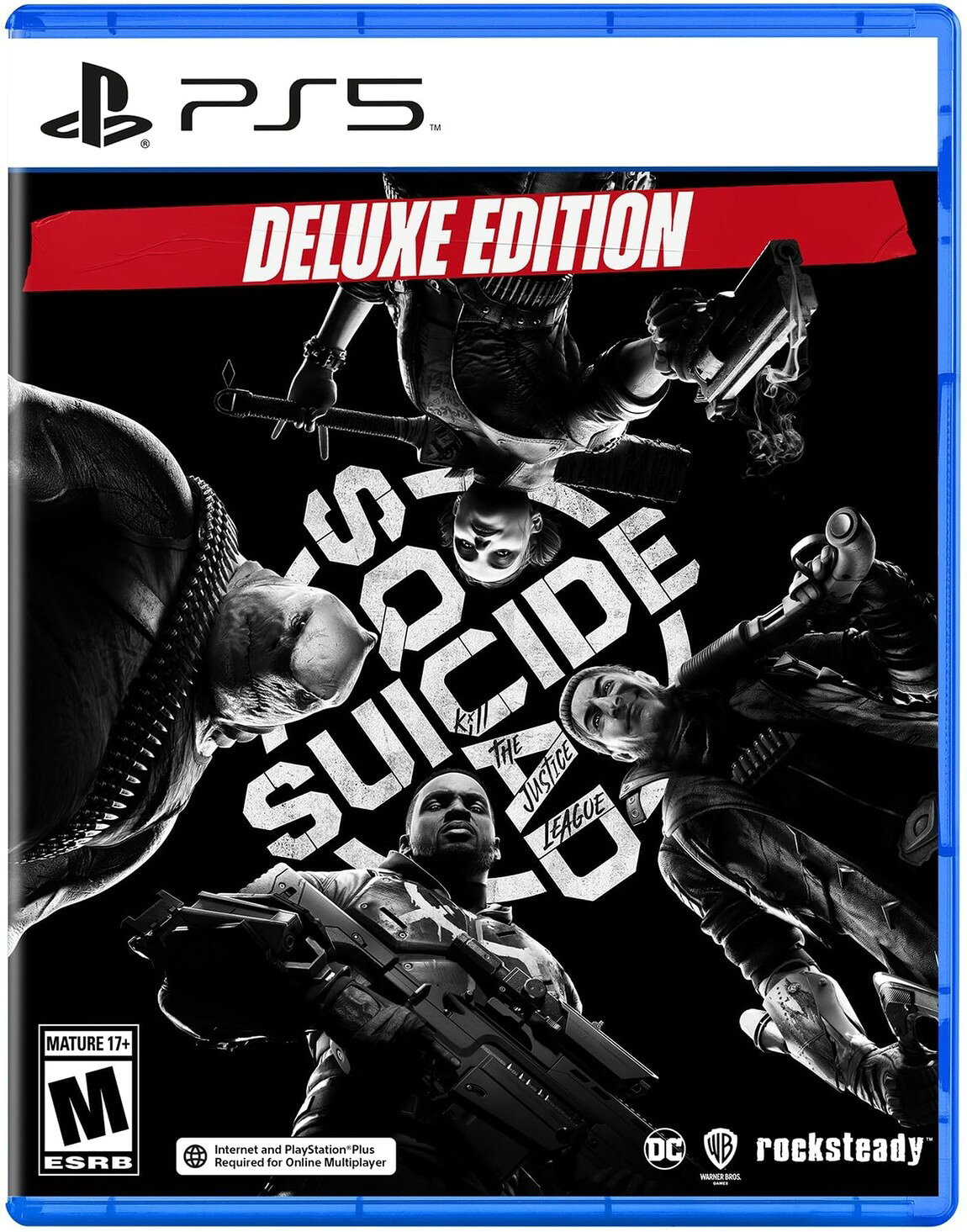 PRODUCT DETAILS 【商品情報】・商品名：Suicide Squad: Kill the Justice League Deluxe Edition - PlayStation 5・対応機種：プレイステーション5（PS5）・仕様：北米版（NTSC-U/C）・言語：英語【コンディション】・新品未開封の海外直輸入品です。・パッケージに輸送によるスレ・小傷がある場合があります。 ■ 北米版ゲームについてのご注意（必ずお読みください） 【北米版 ゲームについてのご注意】こちらの商品は、北米版（海外仕様）のゲームソフトです。・プレイステーション5（PS5）本体はリージョンフリーのため、日本国内の本体でもプレイいただけます。・ゲーム内の表示および音声は、基本的に英語です。日本語には対応していない場合があります。・オンライン機能・ダウンロードコンテンツ等は、アカウントの地域により利用できない場合があります。・海外版であることを理由とした返品・交換はお受けできません。 ■ ご注意 ・掲載画像は実物に近い色味になるよう調整しておりますが、ご利用の環境により差異が生じる場合があります。・複数店舗で在庫を共有しているため、ご注文後に在庫切れとなる場合がございます。・海外倉庫からのお取り寄せのため、発送までに数日〜2〜3週間程度かかる場合があります。 ■ 納期についてお届けの目安を必ずご確認ください。 ご注意 海外からの輸入品となります。海外輸送のため、外箱に軽微なスレ等がある場合がございますが、商品本体には影響ございません。 ※在庫状況は仕入先の在庫情報をもとに出来る限り正確に表示しておりますが、取寄せ商品のため、タイミングによりご注文後に欠品・キャンセルとなる場合がございます。