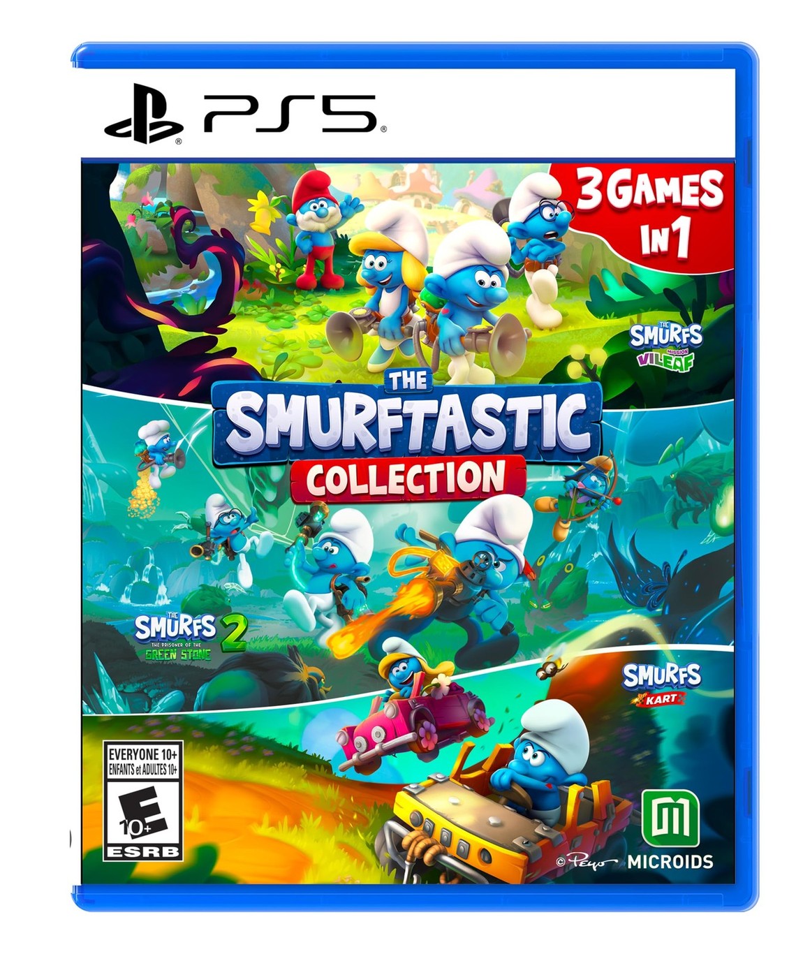 PRODUCT DETAILS 【商品情報】・商品名：The Smurftastic Collection (3-In-1) - PlayStation 5・対応機種：プレイステーション5（PS5）・仕様：北米版（NTSC-U/C）・言語：英語【コンディション】・新品未開封の海外直輸入品です。・パッケージに輸送によるスレ・小傷がある場合があります。 ■ 北米版ゲームについてのご注意（必ずお読みください） 【北米版 ゲームについてのご注意】こちらの商品は、北米版（海外仕様）のゲームソフトです。・プレイステーション5（PS5）本体はリージョンフリーのため、日本国内の本体でもプレイいただけます。・ゲーム内の表示および音声は、基本的に英語です。日本語には対応していない場合があります。・オンライン機能・ダウンロードコンテンツ等は、アカウントの地域により利用できない場合があります。・海外版であることを理由とした返品・交換はお受けできません。 ■ ご注意 ・掲載画像は実物に近い色味になるよう調整しておりますが、ご利用の環境により差異が生じる場合があります。・複数店舗で在庫を共有しているため、ご注文後に在庫切れとなる場合がございます。・海外倉庫からのお取り寄せのため、発送までに数日〜2〜3週間程度かかる場合があります。 ■ 納期についてお届けの目安を必ずご確認ください。 ご注意 海外からの輸入品となります。海外輸送のため、外箱に軽微なスレ等がある場合がございますが、商品本体には影響ございません。 ※在庫状況は仕入先の在庫情報をもとに出来る限り正確に表示しておりますが、取寄せ商品のため、タイミングによりご注文後に欠品・キャンセルとなる場合がございます。