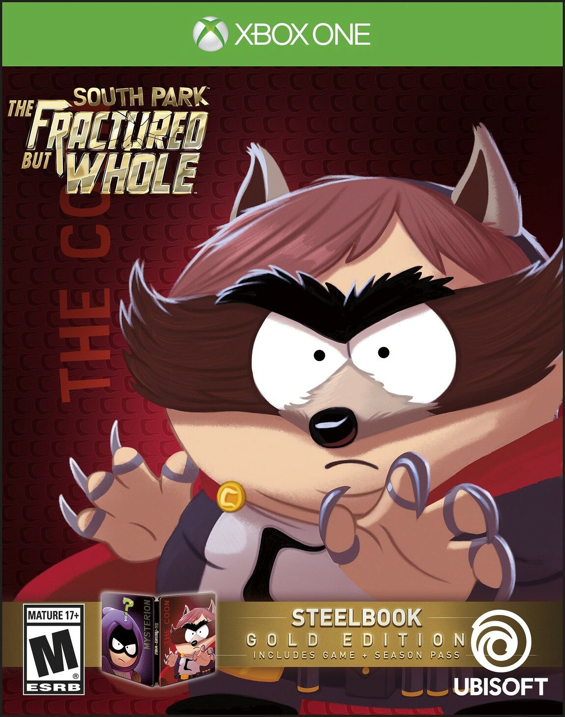 PRODUCT DETAILS 【商品情報】・商品名：South Park: The Fractured But Whole SteelBook Gold Edition - Xbox One・対応機種：Xbox One（Xbox One）・仕様：北米版（NTSC-U/C）・言語：英語【コンディション】・新品未開封の海外直輸入品です。・パッケージに輸送によるスレ・小傷がある場合があります。 ■ 北米版ゲームについてのご注意（必ずお読みください） 【北米版 ゲームについてのご注意】こちらの商品は、北米版（海外仕様）のゲームソフトです。・Xbox One（Xbox One）本体はリージョンフリーのため、日本国内の本体でもプレイいただけます。・ゲーム内の表示および音声は、基本的に英語です。日本語には対応していない場合があります。・オンライン機能・ダウンロードコンテンツ等は、アカウントの地域により利用できない場合があります。・海外版であることを理由とした返品・交換はお受けできません。 ■ ご注意 ・掲載画像は実物に近い色味になるよう調整しておりますが、ご利用の環境により差異が生じる場合があります。・複数店舗で在庫を共有しているため、ご注文後に在庫切れとなる場合がございます。・海外倉庫からのお取り寄せのため、発送までに数日〜2〜3週間程度かかる場合があります。 ■ 納期についてお届けの目安を必ずご確認ください。 ご注意 海外からの輸入品となります。海外輸送のため、外箱に軽微なスレ等がある場合がございますが、商品本体には影響ございません。 ※在庫状況は仕入先の在庫情報をもとに出来る限り正確に表示しておりますが、取寄せ商品のため、タイミングによりご注文後に欠品・キャンセルとなる場合がございます。