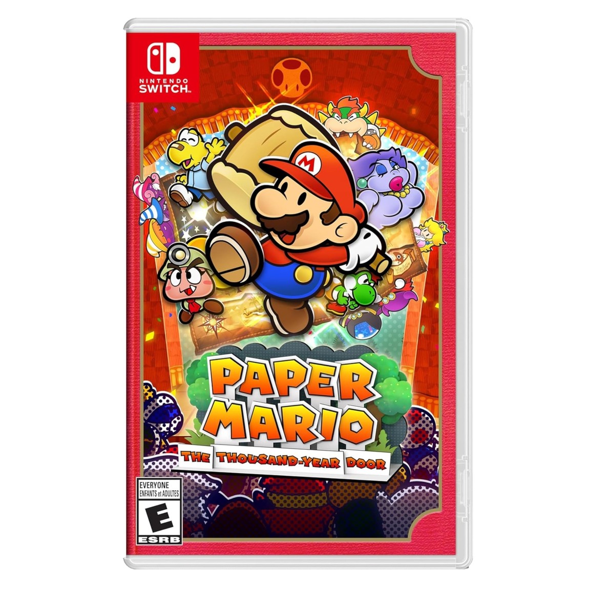 PRODUCT DETAILS 【商品情報】・商品名：Paper Mario: The Thousand-Year Door - Nintendo Switch・対応機種：ニンテンドースイッチ（Switch）・仕様：北米版（NTSC-U/C）・言語：英語【コンディション】・新品未開封の海外直輸入品です。・パッケージに輸送によるスレ・小傷がある場合があります。 ■ 北米版ゲームについてのご注意（必ずお読みください） 【北米版 ゲームについてのご注意】こちらの商品は、北米版（海外仕様）のゲームソフトです。・ニンテンドースイッチ（Switch）本体はリージョンフリーのため、日本国内の本体でもプレイいただけます。・ゲーム内の表示および音声は、基本的に英語です。日本語には対応していない場合があります。・オンライン機能・ダウンロードコンテンツ等は、アカウントの地域により利用できない場合があります。・海外版であることを理由とした返品・交換はお受けできません。 ■ ご注意 ・掲載画像は実物に近い色味になるよう調整しておりますが、ご利用の環境により差異が生じる場合があります。・複数店舗で在庫を共有しているため、ご注文後に在庫切れとなる場合がございます。・海外倉庫からのお取り寄せのため、発送までに数日〜2〜3週間程度かかる場合があります。 ■ 納期についてお届けの目安を必ずご確認ください。 ご注意 海外からの輸入品となります。海外輸送のため、外箱に軽微なスレ等がある場合がございますが、商品本体には影響ございません。 ※在庫状況は仕入先の在庫情報をもとに出来る限り正確に表示しておりますが、取寄せ商品のため、タイミングによりご注文後に欠品・キャンセルとなる場合がございます。