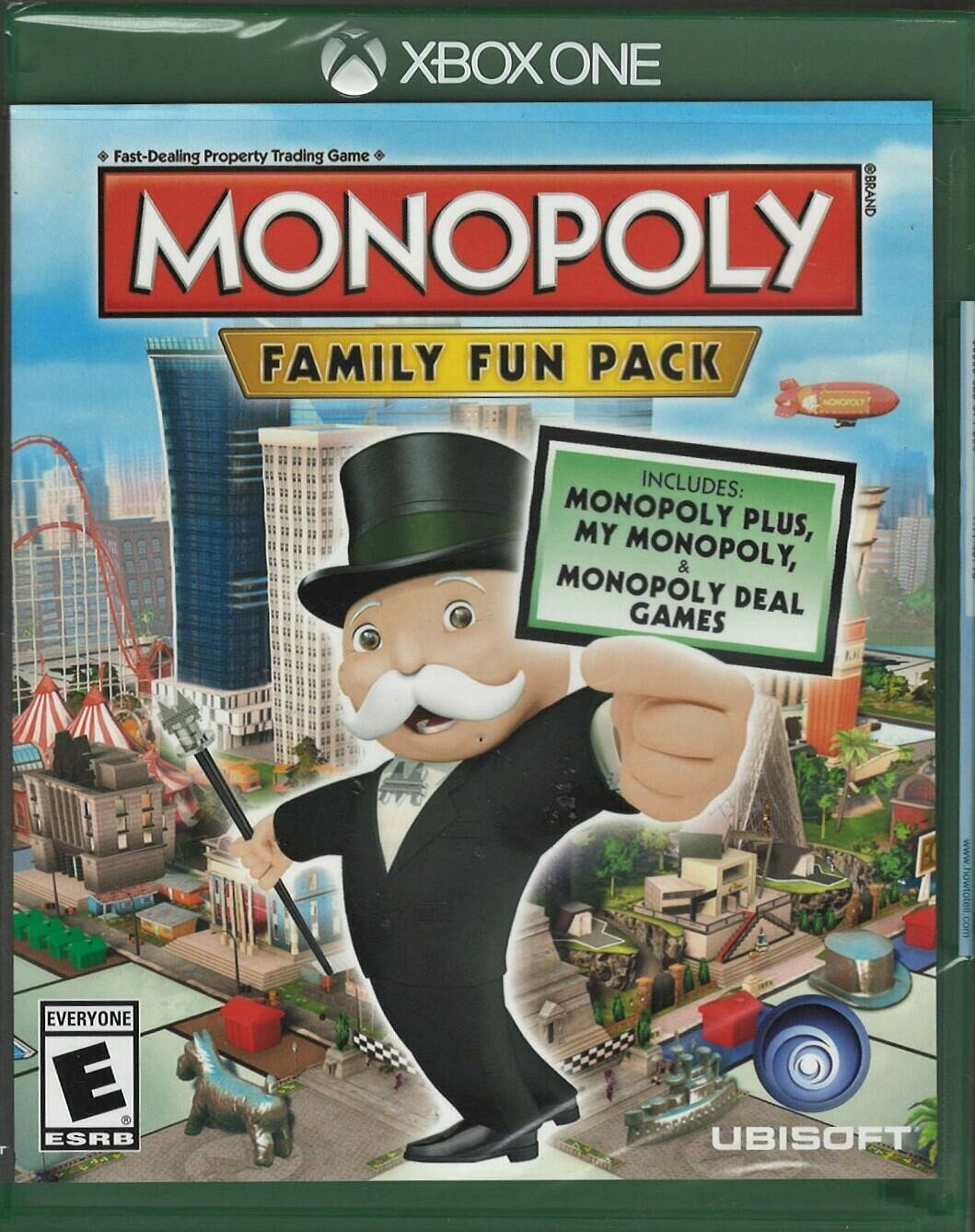 PRODUCT DETAILS 【商品情報】・商品名：Monopoly Family Fun Pack Xbox One (Brand New Factory Sealed US Version) Xbox One・対応機種：Xbox One（Xbox One）・仕様：北米版（NTSC-U/C）・言語：英語【コンディション】・新品未開封の海外直輸入品です。・パッケージに輸送によるスレ・小傷がある場合があります。 ■ 北米版ゲームについてのご注意（必ずお読みください） 【北米版 ゲームについてのご注意】こちらの商品は、北米版（海外仕様）のゲームソフトです。・Xbox One（Xbox One）本体はリージョンフリーのため、日本国内の本体でもプレイいただけます。・ゲーム内の表示および音声は、基本的に英語です。日本語には対応していない場合があります。・オンライン機能・ダウンロードコンテンツ等は、アカウントの地域により利用できない場合があります。・海外版であることを理由とした返品・交換はお受けできません。 ■ ご注意 ・掲載画像は実物に近い色味になるよう調整しておりますが、ご利用の環境により差異が生じる場合があります。・複数店舗で在庫を共有しているため、ご注文後に在庫切れとなる場合がございます。・海外倉庫からのお取り寄せのため、発送までに数日〜2〜3週間程度かかる場合があります。 ■ 納期についてお届けの目安を必ずご確認ください。 ご注意 海外からの輸入品となります。海外輸送のため、外箱に軽微なスレ等がある場合がございますが、商品本体には影響ございません。 ※在庫状況は仕入先の在庫情報をもとに出来る限り正確に表示しておりますが、取寄せ商品のため、タイミングによりご注文後に欠品・キャンセルとなる場合がございます。