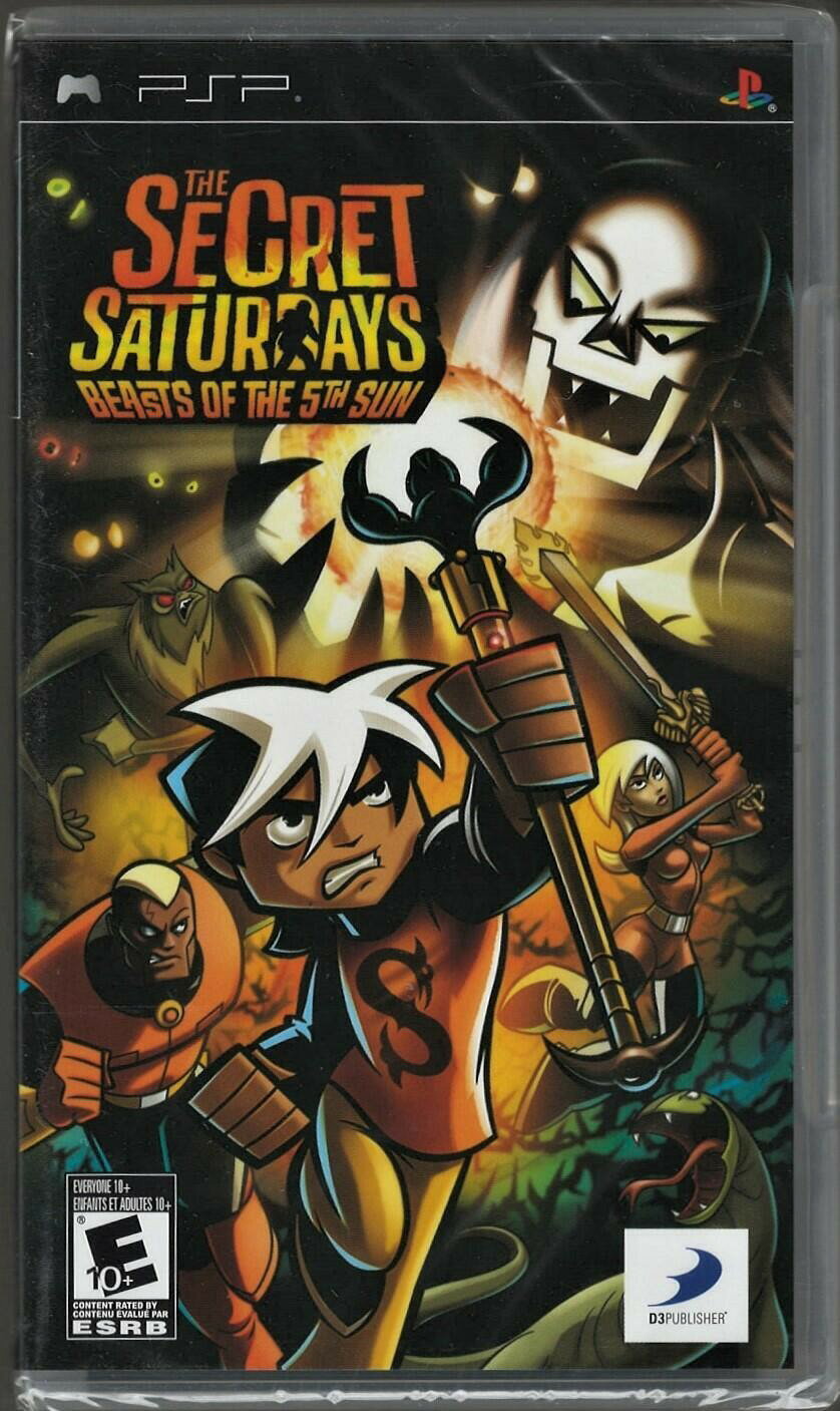 Secret Saturdays: Beasts of the 5th Sun PSP (Brand New Factory Sealed US Version 北米版 PSP PSP 海外版ソフト