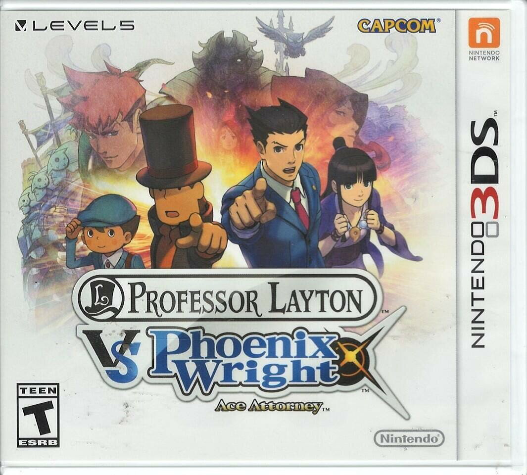 Professor Layton vs Phoenix Wright Ace Attorney - Nintendo 3DS 北米版 3DS ニンテンドー3DS 海外版ソフト