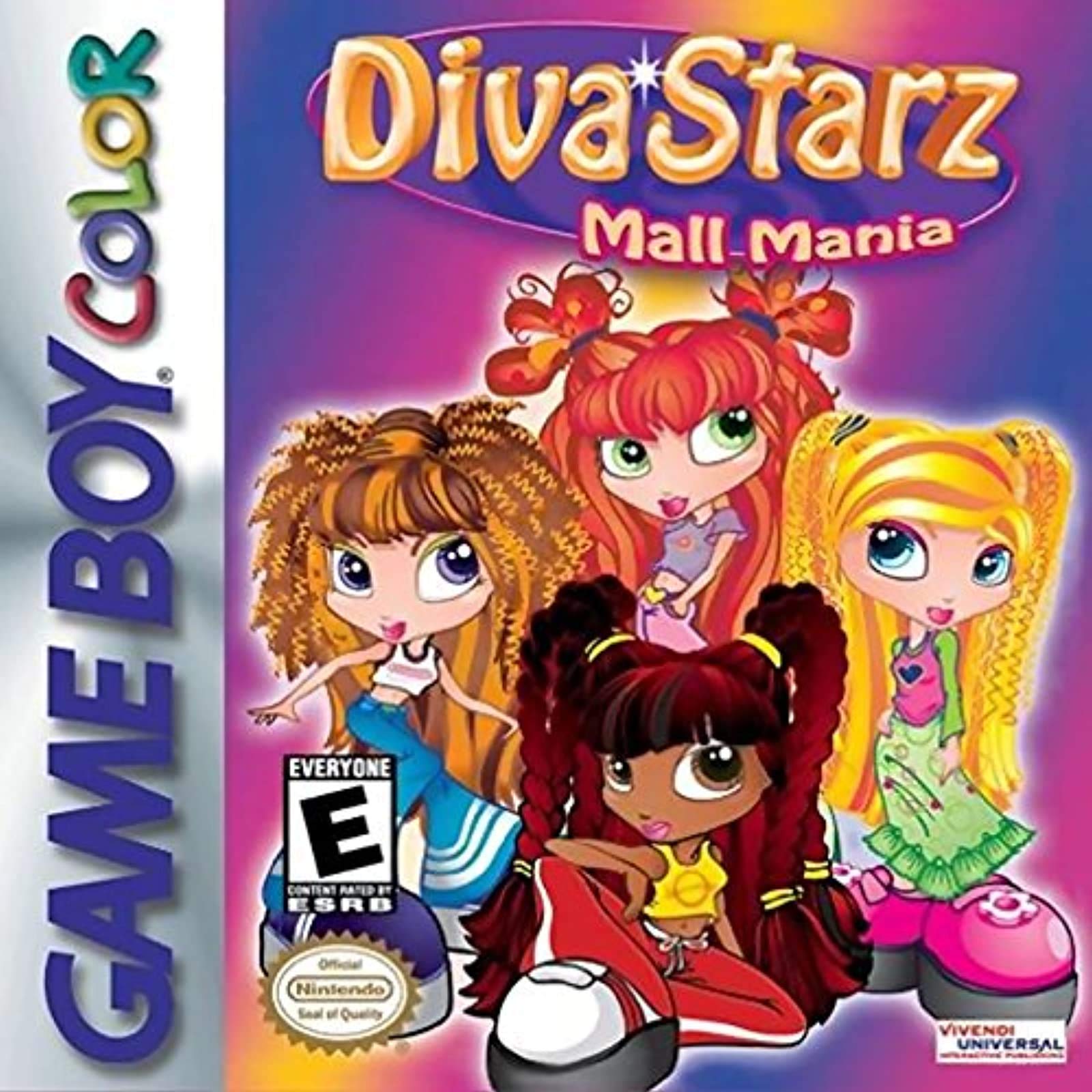 Diva Starz: Mall Mania - GameBoy Color 北米版 ゲームボーイカラー GBC 海外版ソフト