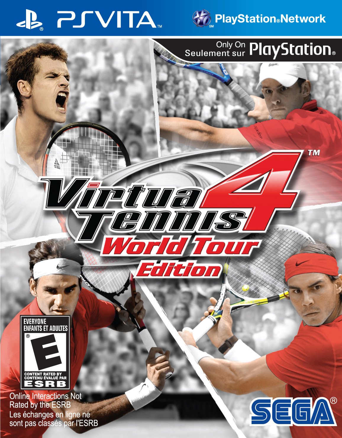 PRODUCT DETAILS 【商品情報】・商品名：Virtua Tennis 4 - World Tour Edition・対応機種：PSP（プレイステーション・ポータブル）・仕様：北米版・言語：英語【コンディション】・新品・海外直輸入品です。・パッケージに輸送によるスレ・小傷がある場合があります。 ■ 日本国内のPSP本体でプレイいただけます PSPのUMDゲームはリージョンフリーのため、北米版のソフトも日本国内で購入された本体でそのままプレイいただけます。対応本体：PSP-1000／2000／3000 ■ 北米版ゲームについてのご注意（必ずお読みください） ・ゲーム内の表示および音声は英語です。日本語には対応しておりません。・PSP go（PSP-N1000）はUMDドライブを搭載していないため、本商品はプレイできません。・PSP向けのPlayStation Storeはサービスを終了しているため、追加コンテンツ（DLC）のダウンロードはご利用いただけません。・パッケージ・取扱説明書はすべて英語表記です。・海外版であること、およびお手持ちの本体で使用できないことを理由とした返品・交換はお受けできません。 ■ ご注意 ・掲載画像は実物に近い色味になるよう調整しておりますが、ご利用の環境により差異が生じる場合があります。・複数店舗で在庫を共有しているため、ご注文後に在庫切れとなる場合がございます。・海外倉庫からのお取り寄せのため、発送までに数日〜2〜3週間程度かかる場合があります。 ■ 納期についてお届けの目安を必ずご確認ください。 ご注意 海外からの輸入品となります。海外輸送のため、外箱に軽微なスレ等がある場合がございますが、商品本体には影響ございません。 ※在庫状況は仕入先の在庫情報をもとに出来る限り正確に表示しておりますが、取寄せ商品のため、タイミングによりご注文後に欠品・キャンセルとなる場合がございます。