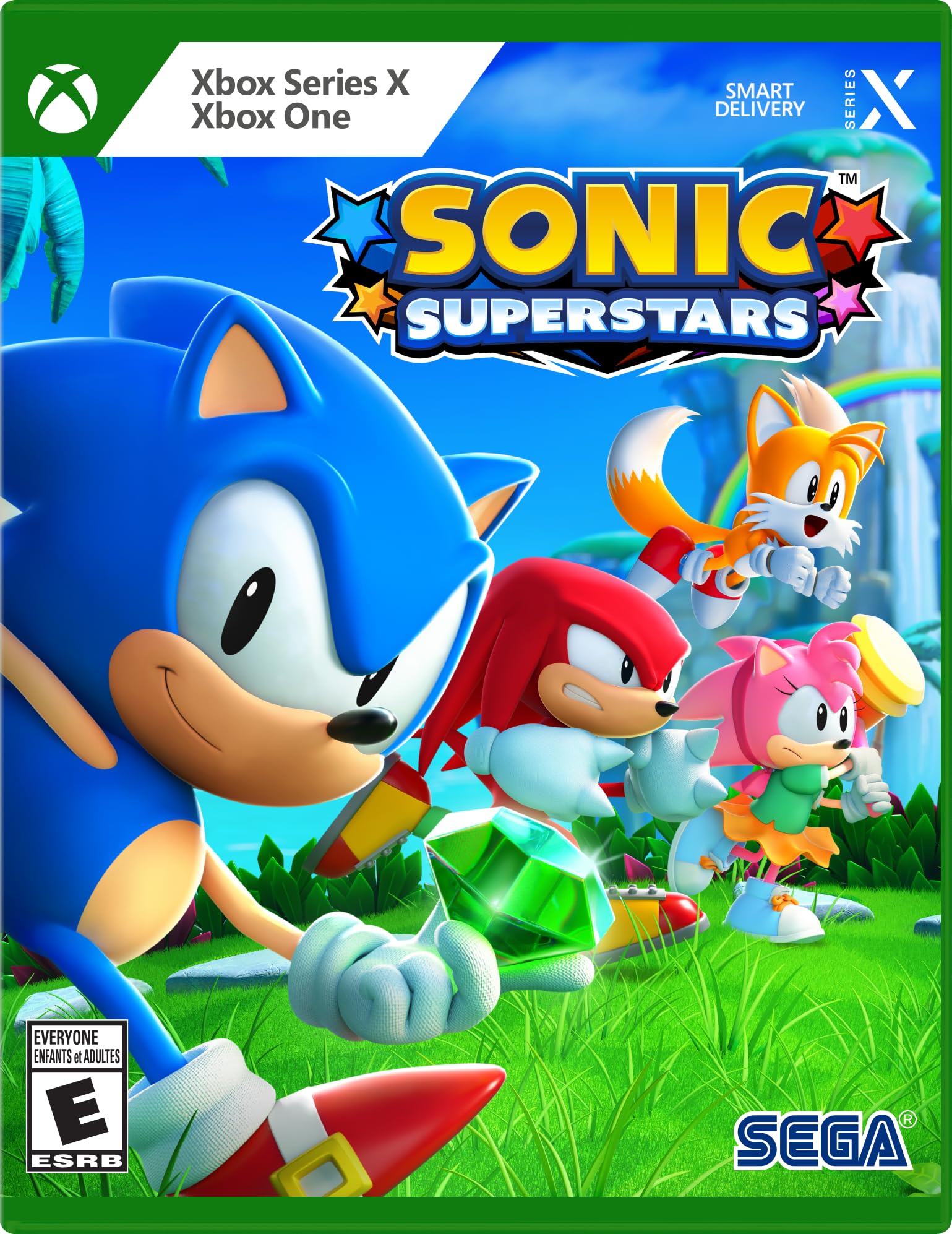 PRODUCT DETAILS 【商品情報】・商品名：Sonic Superstars - Xbox Series X・対応機種：Xbox One／Xbox Series X・仕様：北米版・言語：英語【コンディション】・新品・海外直輸入品です。・パッケージに輸送によるスレ・小傷がある場合があります。 ■ 日本国内のXbox本体でプレイいただけます Xbox One／Xbox Series X のディスクはリージョンフリーのため、北米版のソフトも日本国内で購入された本体でそのままプレイいただけます。対応本体：Xbox One／Xbox One S／Xbox One X／Xbox Series X ■ 北米版ゲームについてのご注意（必ずお読みください） ・ゲーム内の表示および音声は英語です。日本語には対応しておりません。・Xbox Series S はディスクドライブを搭載していないため、本商品はプレイできません。・追加コンテンツ（DLC）やオンライン機能のご利用には、北米（海外）のMicrosoftアカウントが必要となる場合があります。・パッケージ・取扱説明書はすべて英語表記です。・海外版であること、およびお手持ちの本体で使用できないことを理由とした返品・交換はお受けできません。 ■ ご注意 ・掲載画像は実物に近い色味になるよう調整しておりますが、ご利用の環境により差異が生じる場合があります。・複数店舗で在庫を共有しているため、ご注文後に在庫切れとなる場合がございます。・海外倉庫からのお取り寄せのため、発送までに数日〜2〜3週間程度かかる場合があります。 ■ 納期についてお届けの目安を必ずご確認ください。 ご注意 海外からの輸入品となります。海外輸送のため、外箱に軽微なスレ等がある場合がございますが、商品本体には影響ございません。 ※在庫状況は仕入先の在庫情報をもとに出来る限り正確に表示しておりますが、取寄せ商品のため、タイミングによりご注文後に欠品・キャンセルとなる場合がございます。