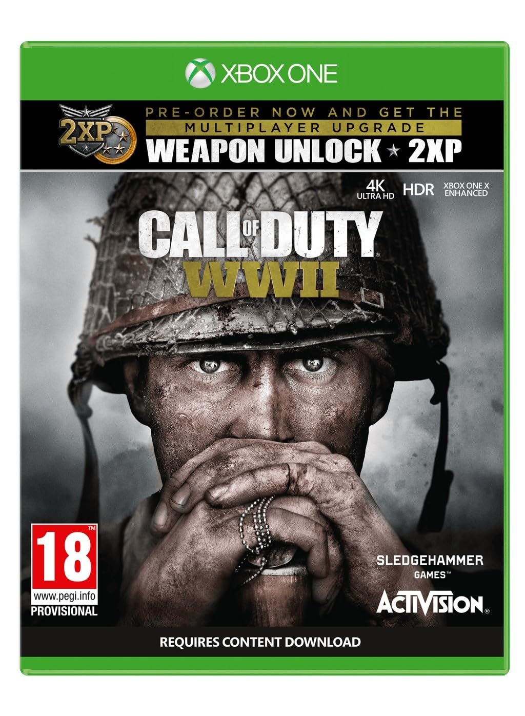 PRODUCT DETAILS 【商品情報】・商品名：Call of Duty: WWII (Xbox One)・対応機種：Xbox One／Xbox Series X・仕様：北米版・言語：英語【コンディション】・新品・海外直輸入品です。・パッケージに輸送によるスレ・小傷がある場合があります。 ■ 日本国内のXbox本体でプレイいただけます Xbox One／Xbox Series X のディスクはリージョンフリーのため、北米版のソフトも日本国内で購入された本体でそのままプレイいただけます。対応本体：Xbox One／Xbox One S／Xbox One X／Xbox Series X ■ 北米版ゲームについてのご注意（必ずお読みください） ・ゲーム内の表示および音声は英語です。日本語には対応しておりません。・Xbox Series S はディスクドライブを搭載していないため、本商品はプレイできません。・追加コンテンツ（DLC）やオンライン機能のご利用には、北米（海外）のMicrosoftアカウントが必要となる場合があります。・パッケージ・取扱説明書はすべて英語表記です。・海外版であること、およびお手持ちの本体で使用できないことを理由とした返品・交換はお受けできません。 ■ ご注意 ・掲載画像は実物に近い色味になるよう調整しておりますが、ご利用の環境により差異が生じる場合があります。・複数店舗で在庫を共有しているため、ご注文後に在庫切れとなる場合がございます。・海外倉庫からのお取り寄せのため、発送までに数日〜2〜3週間程度かかる場合があります。 ■ 納期についてお届けの目安を必ずご確認ください。 ご注意 海外からの輸入品となります。海外輸送のため、外箱に軽微なスレ等がある場合がございますが、商品本体には影響ございません。 ※在庫状況は仕入先の在庫情報をもとに出来る限り正確に表示しておりますが、取寄せ商品のため、タイミングによりご注文後に欠品・キャンセルとなる場合がございます。