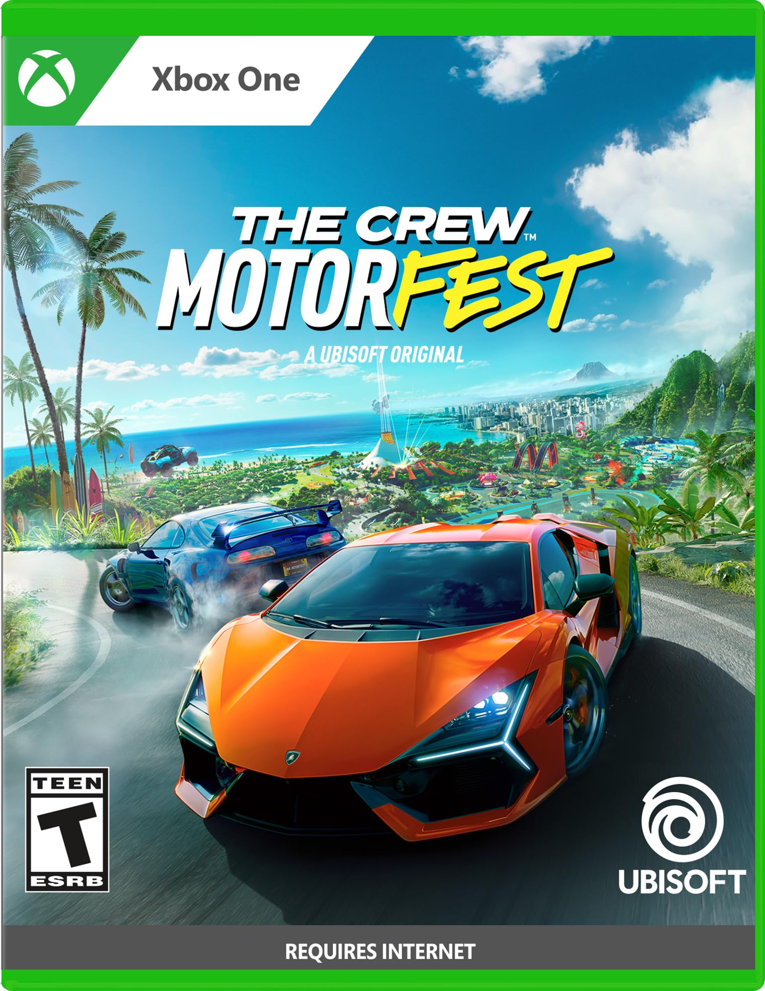 PRODUCT DETAILS 【商品情報】・商品名：The Crew Motorfest - Standard Edition, Xbox One・対応機種：Xbox One／Xbox Series X・仕様：北米版・言語：英語【コンディション】・新品・海外直輸入品です。・パッケージに輸送によるスレ・小傷がある場合があります。 ■ 日本国内のXbox本体でプレイいただけます Xbox One／Xbox Series X のディスクはリージョンフリーのため、北米版のソフトも日本国内で購入された本体でそのままプレイいただけます。対応本体：Xbox One／Xbox One S／Xbox One X／Xbox Series X ■ 北米版ゲームについてのご注意（必ずお読みください） ・ゲーム内の表示および音声は英語です。日本語には対応しておりません。・Xbox Series S はディスクドライブを搭載していないため、本商品はプレイできません。・追加コンテンツ（DLC）やオンライン機能のご利用には、北米（海外）のMicrosoftアカウントが必要となる場合があります。・パッケージ・取扱説明書はすべて英語表記です。・海外版であること、およびお手持ちの本体で使用できないことを理由とした返品・交換はお受けできません。 ■ ご注意 ・掲載画像は実物に近い色味になるよう調整しておりますが、ご利用の環境により差異が生じる場合があります。・複数店舗で在庫を共有しているため、ご注文後に在庫切れとなる場合がございます。・海外倉庫からのお取り寄せのため、発送までに数日〜2〜3週間程度かかる場合があります。 ■ 納期についてお届けの目安を必ずご確認ください。 ご注意 海外からの輸入品となります。海外輸送のため、外箱に軽微なスレ等がある場合がございますが、商品本体には影響ございません。 ※在庫状況は仕入先の在庫情報をもとに出来る限り正確に表示しておりますが、取寄せ商品のため、タイミングによりご注文後に欠品・キャンセルとなる場合がございます。