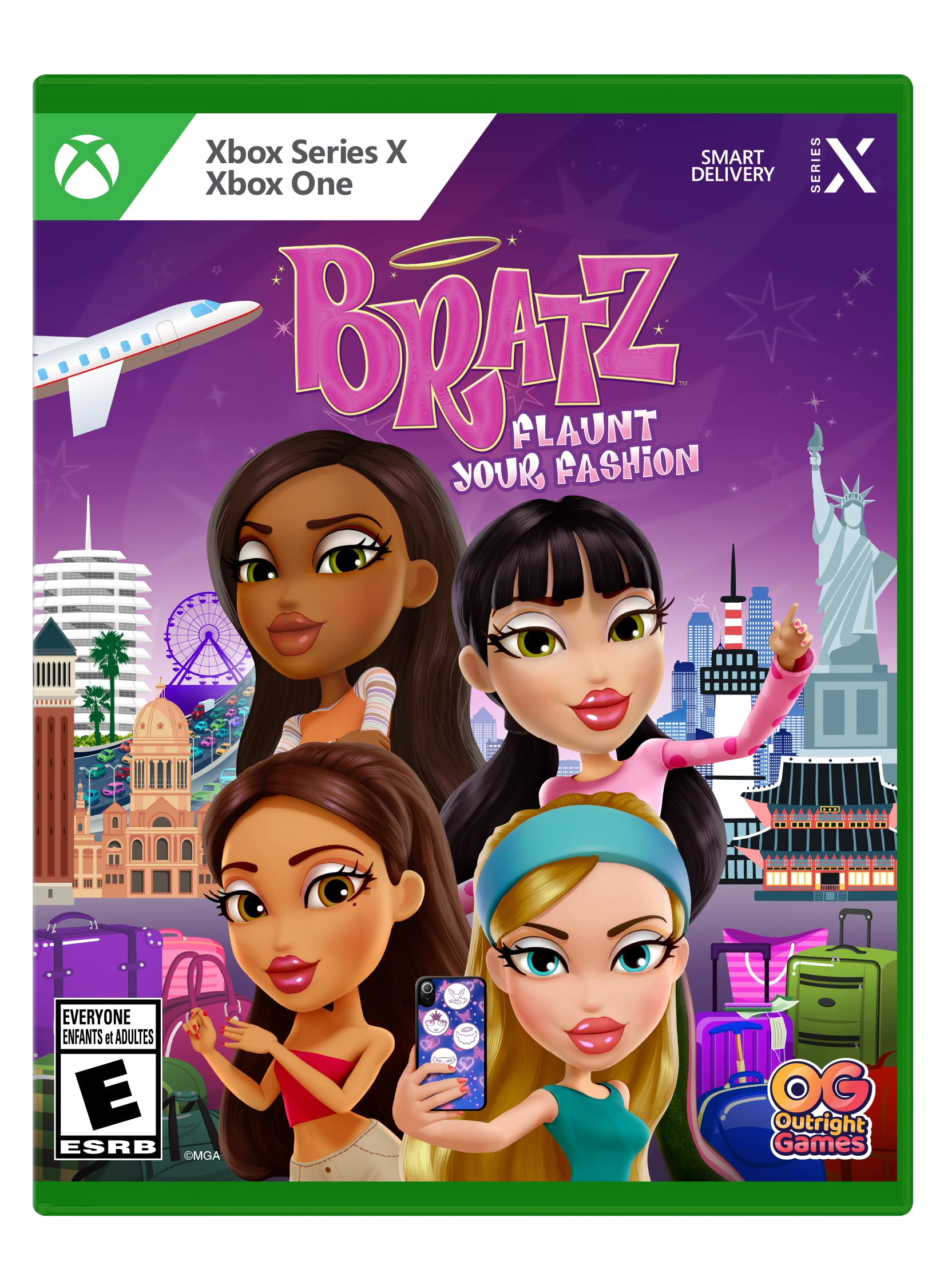 PRODUCT DETAILS 【商品情報】・商品名：Bratz: Flaunt Your Fashion - Xbox One・対応機種：Xbox One／Xbox Series X・仕様：北米版・言語：英語【コンディション】・新品・海外直輸入品です。・パッケージに輸送によるスレ・小傷がある場合があります。 ■ 日本国内のXbox本体でプレイいただけます Xbox One／Xbox Series X のディスクはリージョンフリーのため、北米版のソフトも日本国内で購入された本体でそのままプレイいただけます。対応本体：Xbox One／Xbox One S／Xbox One X／Xbox Series X ■ 北米版ゲームについてのご注意（必ずお読みください） ・ゲーム内の表示および音声は英語です。日本語には対応しておりません。・Xbox Series S はディスクドライブを搭載していないため、本商品はプレイできません。・追加コンテンツ（DLC）やオンライン機能のご利用には、北米（海外）のMicrosoftアカウントが必要となる場合があります。・パッケージ・取扱説明書はすべて英語表記です。・海外版であること、およびお手持ちの本体で使用できないことを理由とした返品・交換はお受けできません。 ■ ご注意 ・掲載画像は実物に近い色味になるよう調整しておりますが、ご利用の環境により差異が生じる場合があります。・複数店舗で在庫を共有しているため、ご注文後に在庫切れとなる場合がございます。・海外倉庫からのお取り寄せのため、発送までに数日〜2〜3週間程度かかる場合があります。 ■ 納期についてお届けの目安を必ずご確認ください。 ご注意 海外からの輸入品となります。海外輸送のため、外箱に軽微なスレ等がある場合がございますが、商品本体には影響ございません。 ※在庫状況は仕入先の在庫情報をもとに出来る限り正確に表示しておりますが、取寄せ商品のため、タイミングによりご注文後に欠品・キャンセルとなる場合がございます。