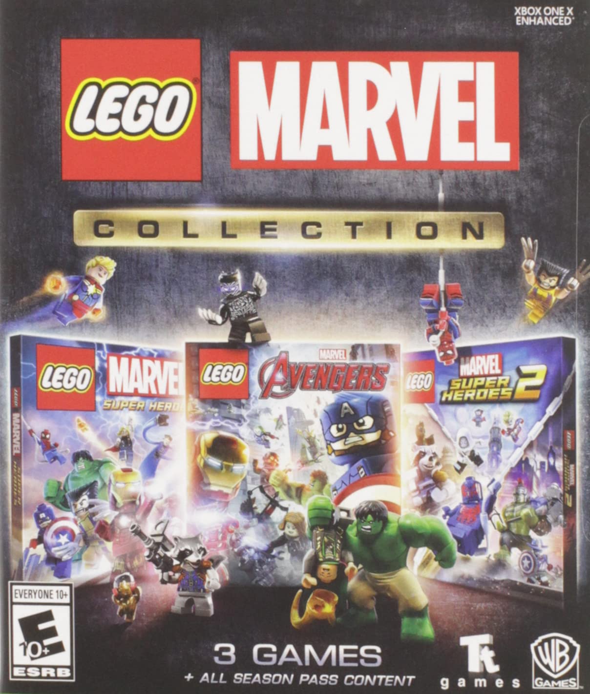 PRODUCT DETAILS 【商品情報】・商品名：Lego Marvel Collection - Xbox One・対応機種：Xbox One／Xbox Series X・仕様：北米版・言語：英語【コンディション】・新品・海外直輸入品です。・パッケージに輸送によるスレ・小傷がある場合があります。 ■ 日本国内のXbox本体でプレイいただけます Xbox One／Xbox Series X のディスクはリージョンフリーのため、北米版のソフトも日本国内で購入された本体でそのままプレイいただけます。対応本体：Xbox One／Xbox One S／Xbox One X／Xbox Series X ■ 北米版ゲームについてのご注意（必ずお読みください） ・ゲーム内の表示および音声は英語です。日本語には対応しておりません。・Xbox Series S はディスクドライブを搭載していないため、本商品はプレイできません。・追加コンテンツ（DLC）やオンライン機能のご利用には、北米（海外）のMicrosoftアカウントが必要となる場合があります。・パッケージ・取扱説明書はすべて英語表記です。・海外版であること、およびお手持ちの本体で使用できないことを理由とした返品・交換はお受けできません。 ■ ご注意 ・掲載画像は実物に近い色味になるよう調整しておりますが、ご利用の環境により差異が生じる場合があります。・複数店舗で在庫を共有しているため、ご注文後に在庫切れとなる場合がございます。・海外倉庫からのお取り寄せのため、発送までに数日〜2〜3週間程度かかる場合があります。 ■ 納期についてお届けの目安を必ずご確認ください。 ご注意 海外からの輸入品となります。海外輸送のため、外箱に軽微なスレ等がある場合がございますが、商品本体には影響ございません。 ※在庫状況は仕入先の在庫情報をもとに出来る限り正確に表示しておりますが、取寄せ商品のため、タイミングによりご注文後に欠品・キャンセルとなる場合がございます。