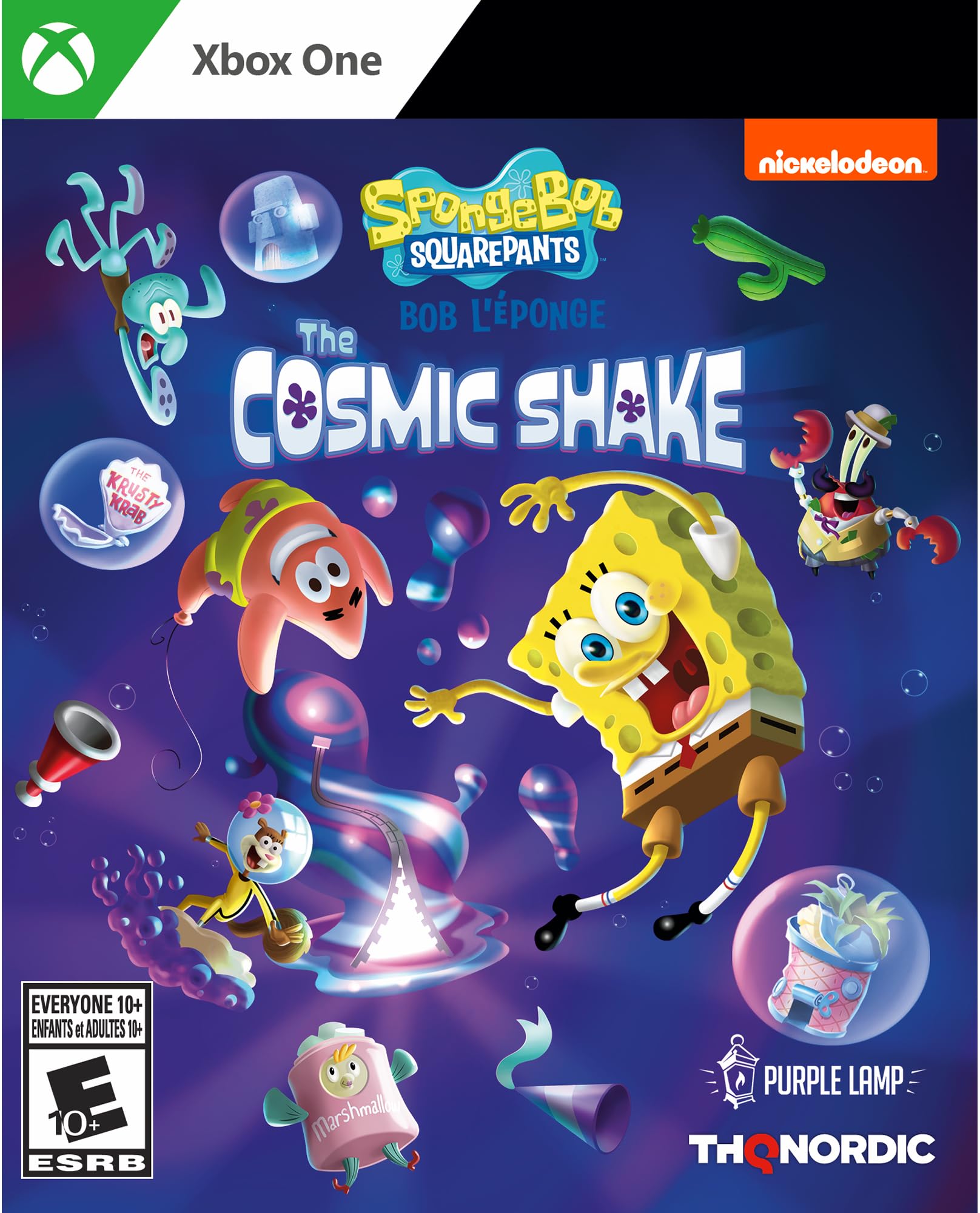 PRODUCT DETAILS 【商品情報】・商品名：Spongebob Squarepants Cosmic Shake - Xbox One・対応機種：Xbox One／Xbox Series X・仕様：北米版・言語：英語【コンディション】・新品・海外直輸入品です。・パッケージに輸送によるスレ・小傷がある場合があります。 ■ 日本国内のXbox本体でプレイいただけます Xbox One／Xbox Series X のディスクはリージョンフリーのため、北米版のソフトも日本国内で購入された本体でそのままプレイいただけます。対応本体：Xbox One／Xbox One S／Xbox One X／Xbox Series X ■ 北米版ゲームについてのご注意（必ずお読みください） ・ゲーム内の表示および音声は英語です。日本語には対応しておりません。・Xbox Series S はディスクドライブを搭載していないため、本商品はプレイできません。・追加コンテンツ（DLC）やオンライン機能のご利用には、北米（海外）のMicrosoftアカウントが必要となる場合があります。・パッケージ・取扱説明書はすべて英語表記です。・海外版であること、およびお手持ちの本体で使用できないことを理由とした返品・交換はお受けできません。 ■ ご注意 ・掲載画像は実物に近い色味になるよう調整しておりますが、ご利用の環境により差異が生じる場合があります。・複数店舗で在庫を共有しているため、ご注文後に在庫切れとなる場合がございます。・海外倉庫からのお取り寄せのため、発送までに数日〜2〜3週間程度かかる場合があります。 ■ 納期についてお届けの目安を必ずご確認ください。 ご注意 海外からの輸入品となります。海外輸送のため、外箱に軽微なスレ等がある場合がございますが、商品本体には影響ございません。 ※在庫状況は仕入先の在庫情報をもとに出来る限り正確に表示しておりますが、取寄せ商品のため、タイミングによりご注文後に欠品・キャンセルとなる場合がございます。