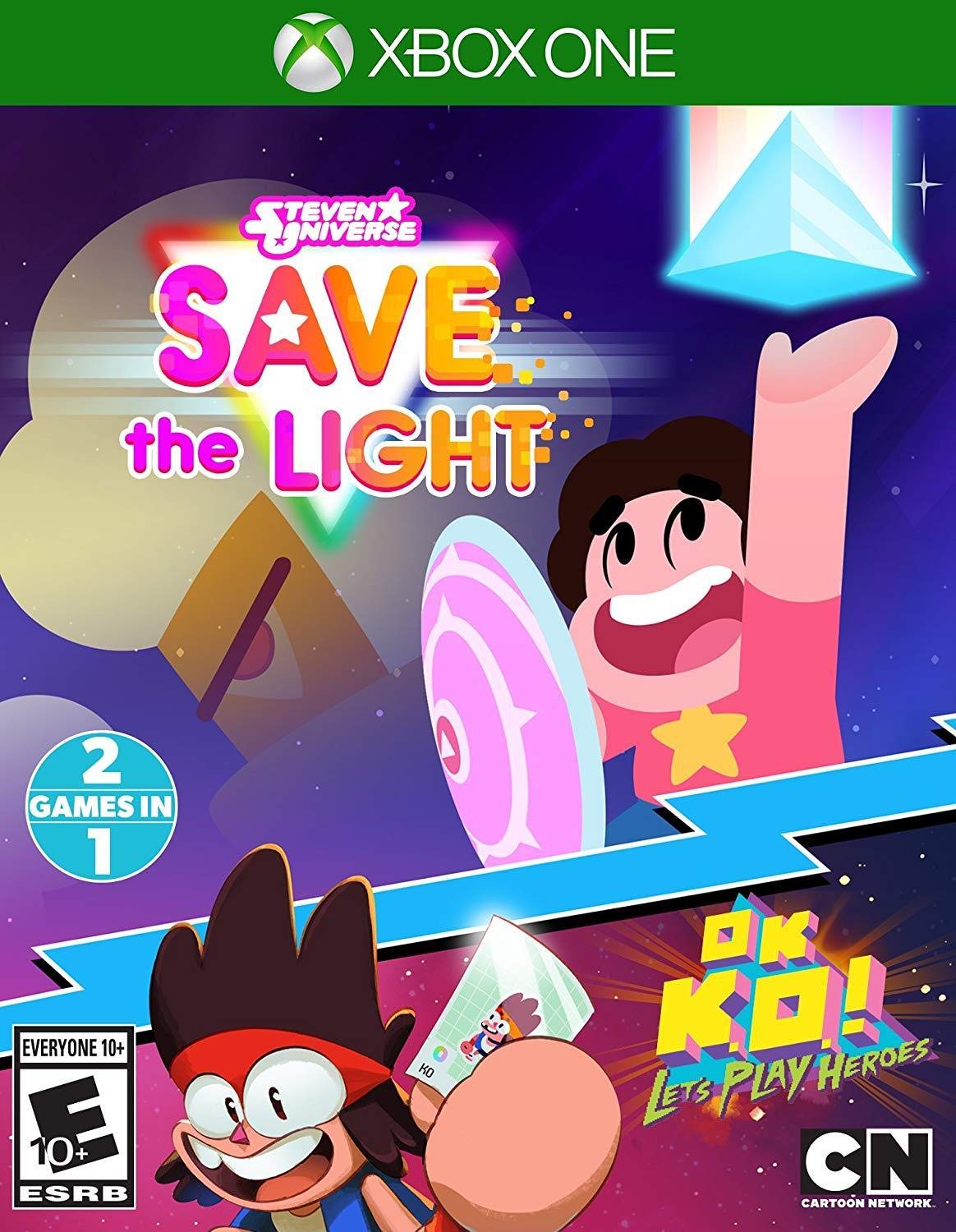 PRODUCT DETAILS 【商品情報】・商品名：Steven Universe: Save The Light & Ok K.O.! Let's Play Heroes - Xbox One・対応機種：Xbox One／Xbox Series X・仕様：北米版・言語：英語【コンディション】・新品・海外直輸入品です。・パッケージに輸送によるスレ・小傷がある場合があります。 ■ 日本国内のXbox本体でプレイいただけます Xbox One／Xbox Series X のディスクはリージョンフリーのため、北米版のソフトも日本国内で購入された本体でそのままプレイいただけます。対応本体：Xbox One／Xbox One S／Xbox One X／Xbox Series X ■ 北米版ゲームについてのご注意（必ずお読みください） ・ゲーム内の表示および音声は英語です。日本語には対応しておりません。・Xbox Series S はディスクドライブを搭載していないため、本商品はプレイできません。・追加コンテンツ（DLC）やオンライン機能のご利用には、北米（海外）のMicrosoftアカウントが必要となる場合があります。・パッケージ・取扱説明書はすべて英語表記です。・海外版であること、およびお手持ちの本体で使用できないことを理由とした返品・交換はお受けできません。 ■ ご注意 ・掲載画像は実物に近い色味になるよう調整しておりますが、ご利用の環境により差異が生じる場合があります。・複数店舗で在庫を共有しているため、ご注文後に在庫切れとなる場合がございます。・海外倉庫からのお取り寄せのため、発送までに数日〜2〜3週間程度かかる場合があります。 ■ 納期についてお届けの目安を必ずご確認ください。 ご注意 海外からの輸入品となります。海外輸送のため、外箱に軽微なスレ等がある場合がございますが、商品本体には影響ございません。 ※在庫状況は仕入先の在庫情報をもとに出来る限り正確に表示しておりますが、取寄せ商品のため、タイミングによりご注文後に欠品・キャンセルとなる場合がございます。