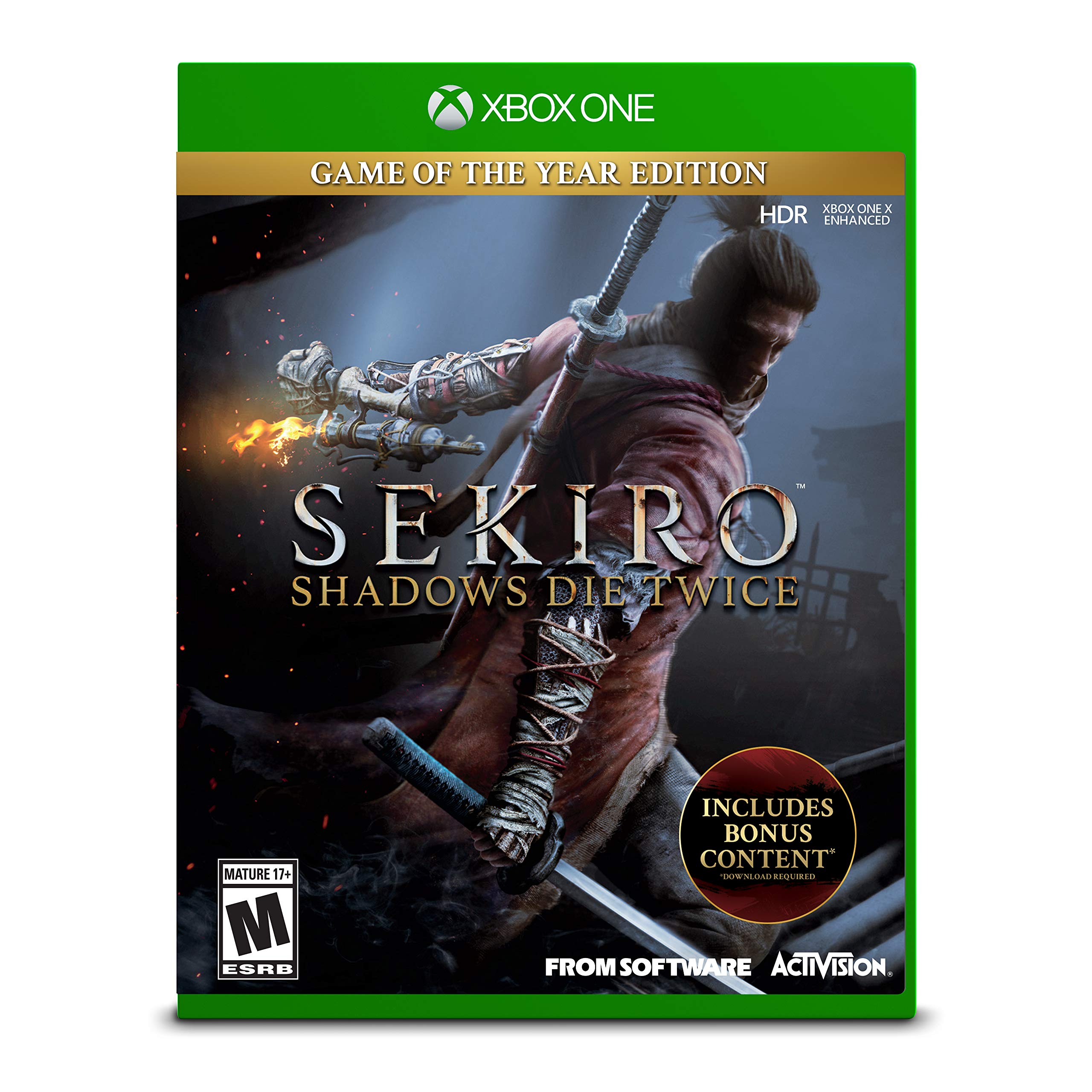 Sekiro Shadows Die Twice - Xbox One 北米版 Xbox エックスボックス 海外版ソフト