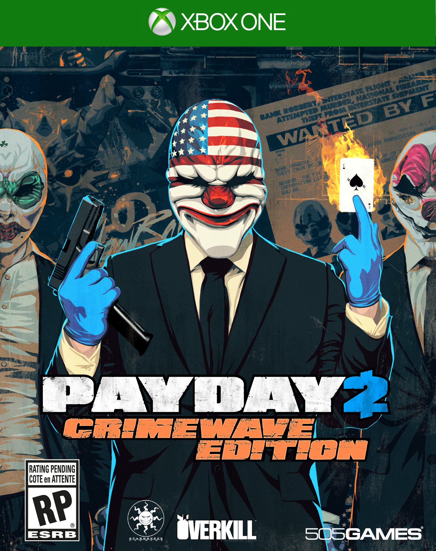 PRODUCT DETAILS 【商品情報】・商品名：Payday 2 Crimewave - Xbox One・対応機種：Xbox One／Xbox Series X・仕様：北米版・言語：英語【コンディション】・新品・海外直輸入品です。・パッケージに輸送によるスレ・小傷がある場合があります。 ■ 日本国内のXbox本体でプレイいただけます Xbox One／Xbox Series X のディスクはリージョンフリーのため、北米版のソフトも日本国内で購入された本体でそのままプレイいただけます。対応本体：Xbox One／Xbox One S／Xbox One X／Xbox Series X ■ 北米版ゲームについてのご注意（必ずお読みください） ・ゲーム内の表示および音声は英語です。日本語には対応しておりません。・Xbox Series S はディスクドライブを搭載していないため、本商品はプレイできません。・追加コンテンツ（DLC）やオンライン機能のご利用には、北米（海外）のMicrosoftアカウントが必要となる場合があります。・パッケージ・取扱説明書はすべて英語表記です。・海外版であること、およびお手持ちの本体で使用できないことを理由とした返品・交換はお受けできません。 ■ ご注意 ・掲載画像は実物に近い色味になるよう調整しておりますが、ご利用の環境により差異が生じる場合があります。・複数店舗で在庫を共有しているため、ご注文後に在庫切れとなる場合がございます。・海外倉庫からのお取り寄せのため、発送までに数日〜2〜3週間程度かかる場合があります。 ■ 納期についてお届けの目安を必ずご確認ください。 ご注意 海外からの輸入品となります。海外輸送のため、外箱に軽微なスレ等がある場合がございますが、商品本体には影響ございません。 ※在庫状況は仕入先の在庫情報をもとに出来る限り正確に表示しておりますが、取寄せ商品のため、タイミングによりご注文後に欠品・キャンセルとなる場合がございます。