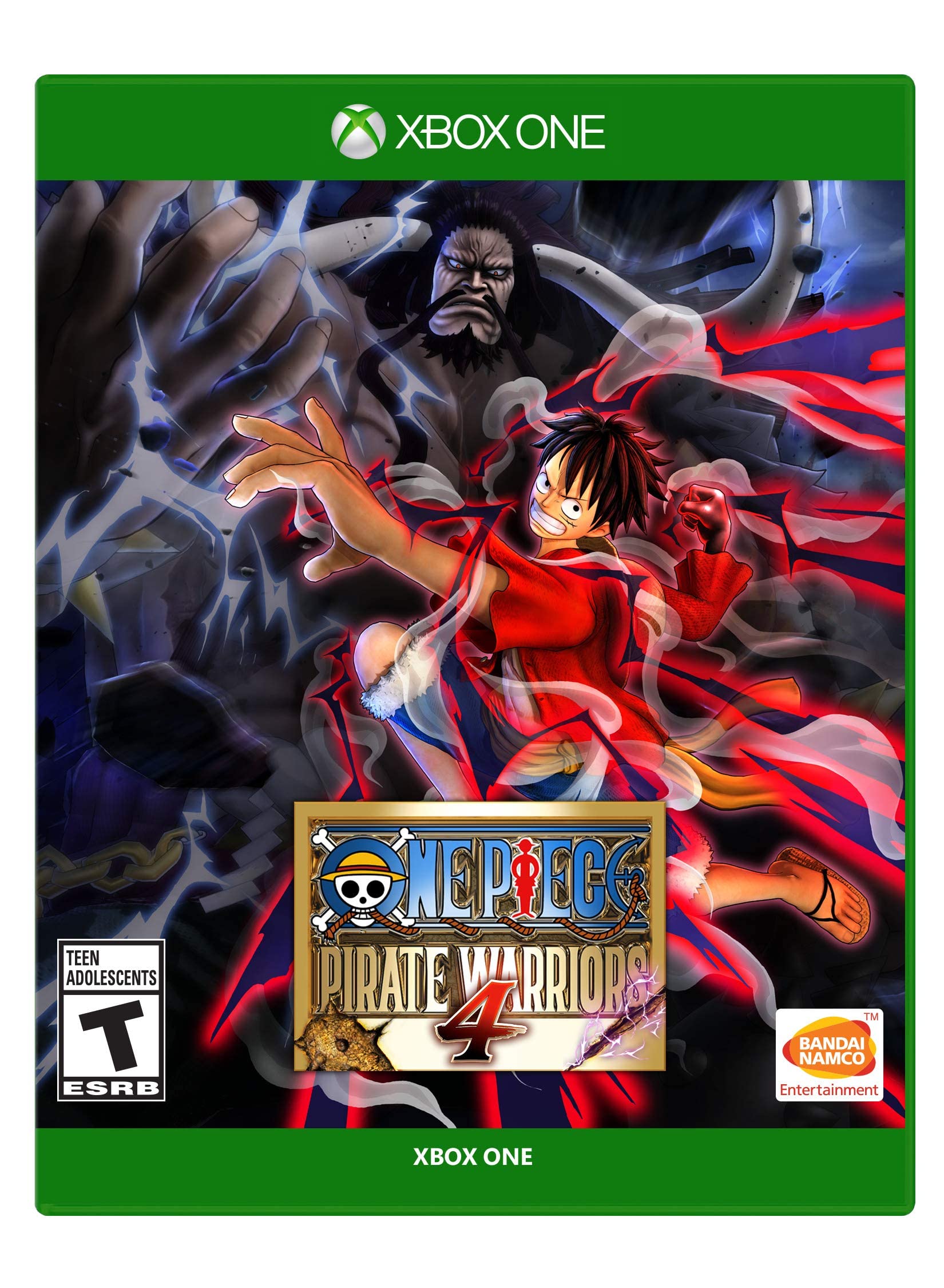 PRODUCT DETAILS 【商品情報】・商品名：ONE PIECE: PIRATE WARRIORS 4 - Xbox One・対応機種：Xbox One／Xbox Series X・仕様：北米版・言語：英語【コンディション】・新品・海外直輸入品です。・パッケージに輸送によるスレ・小傷がある場合があります。 ■ 日本国内のXbox本体でプレイいただけます Xbox One／Xbox Series X のディスクはリージョンフリーのため、北米版のソフトも日本国内で購入された本体でそのままプレイいただけます。対応本体：Xbox One／Xbox One S／Xbox One X／Xbox Series X ■ 北米版ゲームについてのご注意（必ずお読みください） ・ゲーム内の表示および音声は英語です。日本語には対応しておりません。・Xbox Series S はディスクドライブを搭載していないため、本商品はプレイできません。・追加コンテンツ（DLC）やオンライン機能のご利用には、北米（海外）のMicrosoftアカウントが必要となる場合があります。・パッケージ・取扱説明書はすべて英語表記です。・海外版であること、およびお手持ちの本体で使用できないことを理由とした返品・交換はお受けできません。 ■ ご注意 ・掲載画像は実物に近い色味になるよう調整しておりますが、ご利用の環境により差異が生じる場合があります。・複数店舗で在庫を共有しているため、ご注文後に在庫切れとなる場合がございます。・海外倉庫からのお取り寄せのため、発送までに数日〜2〜3週間程度かかる場合があります。 ■ 納期についてお届けの目安を必ずご確認ください。 ご注意 海外からの輸入品となります。海外輸送のため、外箱に軽微なスレ等がある場合がございますが、商品本体には影響ございません。 ※在庫状況は仕入先の在庫情報をもとに出来る限り正確に表示しておりますが、取寄せ商品のため、タイミングによりご注文後に欠品・キャンセルとなる場合がございます。