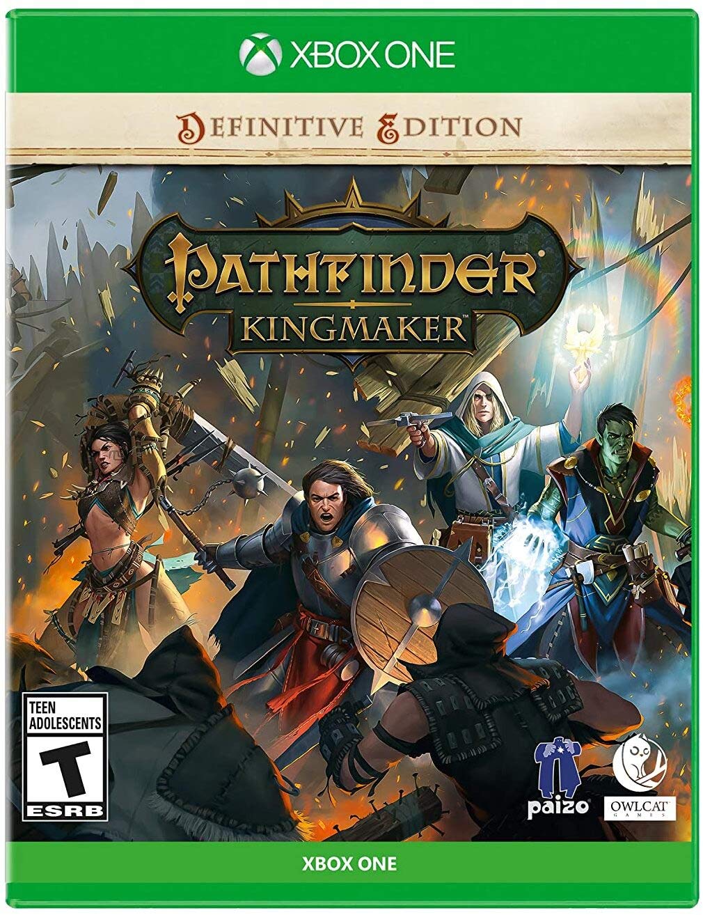 PRODUCT DETAILS 【商品情報】・商品名：Pathfinder: Kingmaker Definitive Edition - Xbox One・対応機種：Xbox One／Xbox Series X・仕様：北米版・言語：英語【コンディション】・新品・海外直輸入品です。・パッケージに輸送によるスレ・小傷がある場合があります。 ■ 日本国内のXbox本体でプレイいただけます Xbox One／Xbox Series X のディスクはリージョンフリーのため、北米版のソフトも日本国内で購入された本体でそのままプレイいただけます。対応本体：Xbox One／Xbox One S／Xbox One X／Xbox Series X ■ 北米版ゲームについてのご注意（必ずお読みください） ・ゲーム内の表示および音声は英語です。日本語には対応しておりません。・Xbox Series S はディスクドライブを搭載していないため、本商品はプレイできません。・追加コンテンツ（DLC）やオンライン機能のご利用には、北米（海外）のMicrosoftアカウントが必要となる場合があります。・パッケージ・取扱説明書はすべて英語表記です。・海外版であること、およびお手持ちの本体で使用できないことを理由とした返品・交換はお受けできません。 ■ ご注意 ・掲載画像は実物に近い色味になるよう調整しておりますが、ご利用の環境により差異が生じる場合があります。・複数店舗で在庫を共有しているため、ご注文後に在庫切れとなる場合がございます。・海外倉庫からのお取り寄せのため、発送までに数日〜2〜3週間程度かかる場合があります。 ■ 納期についてお届けの目安を必ずご確認ください。 ご注意 海外からの輸入品となります。海外輸送のため、外箱に軽微なスレ等がある場合がございますが、商品本体には影響ございません。 ※在庫状況は仕入先の在庫情報をもとに出来る限り正確に表示しておりますが、取寄せ商品のため、タイミングによりご注文後に欠品・キャンセルとなる場合がございます。