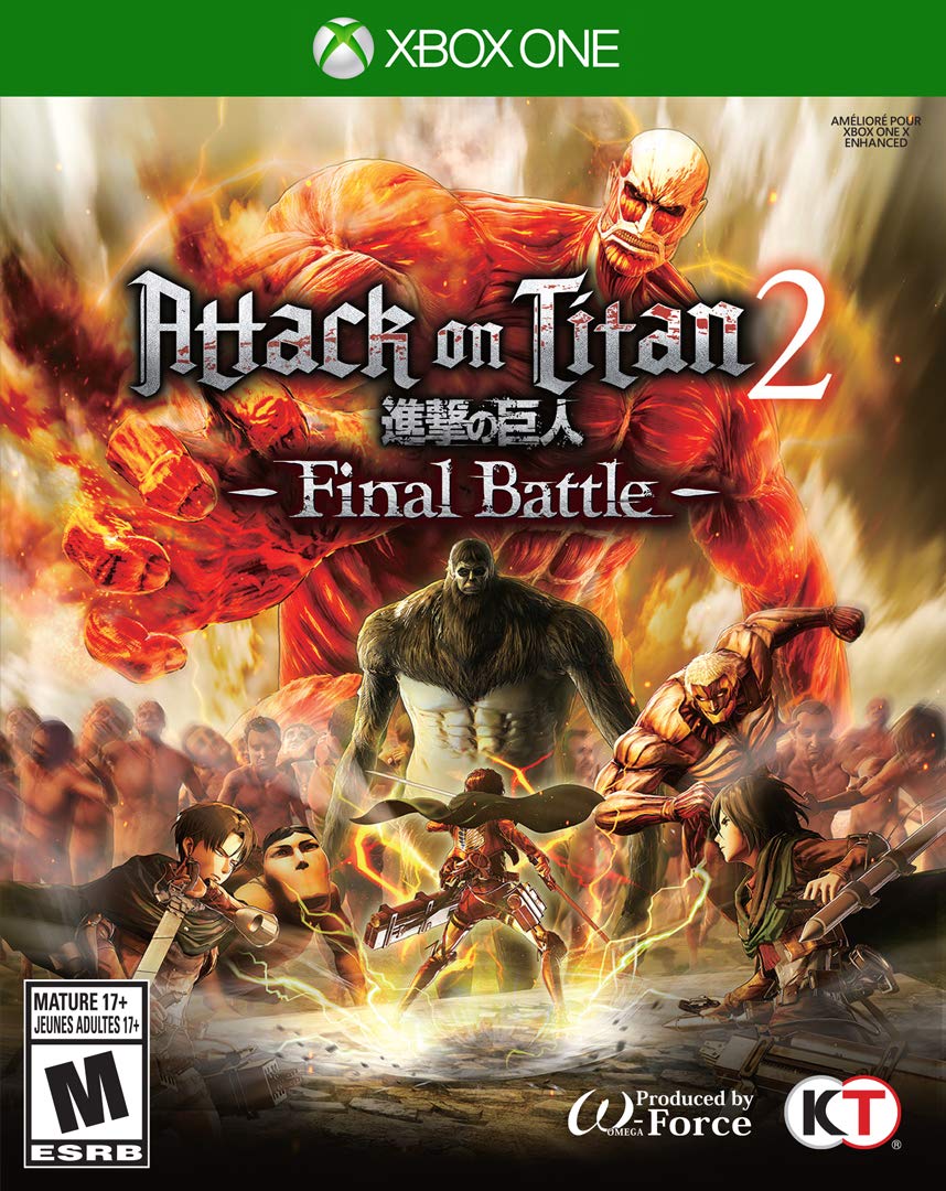 PRODUCT DETAILS 【商品情報】・商品名：Attack On Titan 2: Final Battle - Xbox One・対応機種：Xbox One／Xbox Series X・仕様：北米版・言語：英語【コンディション】・新品・海外直輸入品です。・パッケージに輸送によるスレ・小傷がある場合があります。 ■ 日本国内のXbox本体でプレイいただけます Xbox One／Xbox Series X のディスクはリージョンフリーのため、北米版のソフトも日本国内で購入された本体でそのままプレイいただけます。対応本体：Xbox One／Xbox One S／Xbox One X／Xbox Series X ■ 北米版ゲームについてのご注意（必ずお読みください） ・ゲーム内の表示および音声は英語です。日本語には対応しておりません。・Xbox Series S はディスクドライブを搭載していないため、本商品はプレイできません。・追加コンテンツ（DLC）やオンライン機能のご利用には、北米（海外）のMicrosoftアカウントが必要となる場合があります。・パッケージ・取扱説明書はすべて英語表記です。・海外版であること、およびお手持ちの本体で使用できないことを理由とした返品・交換はお受けできません。 ■ ご注意 ・掲載画像は実物に近い色味になるよう調整しておりますが、ご利用の環境により差異が生じる場合があります。・複数店舗で在庫を共有しているため、ご注文後に在庫切れとなる場合がございます。・海外倉庫からのお取り寄せのため、発送までに数日〜2〜3週間程度かかる場合があります。 ■ 納期についてお届けの目安を必ずご確認ください。 ご注意 海外からの輸入品となります。海外輸送のため、外箱に軽微なスレ等がある場合がございますが、商品本体には影響ございません。 ※在庫状況は仕入先の在庫情報をもとに出来る限り正確に表示しておりますが、取寄せ商品のため、タイミングによりご注文後に欠品・キャンセルとなる場合がございます。