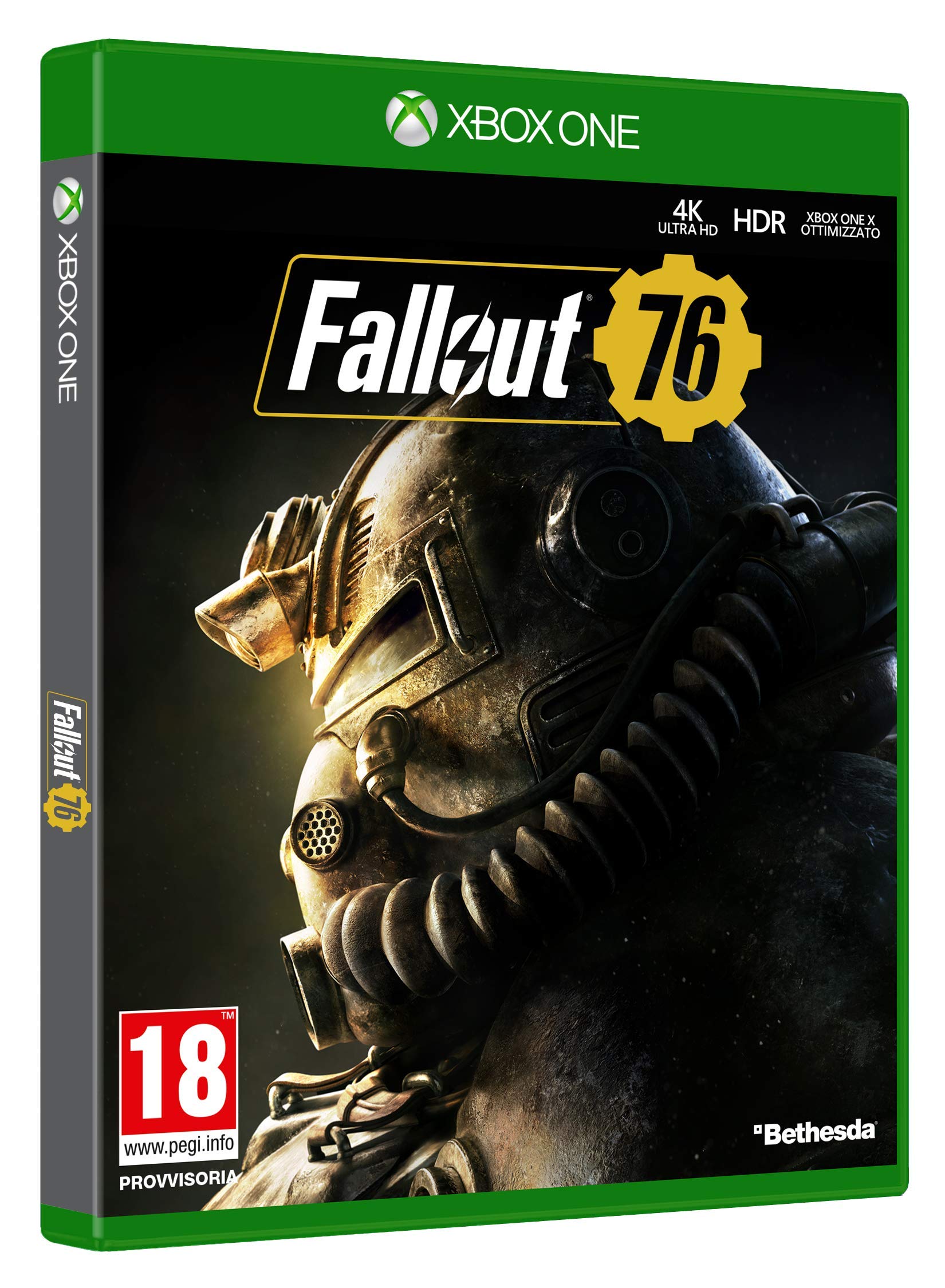 PRODUCT DETAILS 【商品情報】・商品名：Fallout 76 Xbox One・対応機種：Xbox One／Xbox Series X・仕様：北米版・言語：英語【コンディション】・新品・海外直輸入品です。・パッケージに輸送によるスレ・小傷がある場合があります。 ■ 日本国内のXbox本体でプレイいただけます Xbox One／Xbox Series X のディスクはリージョンフリーのため、北米版のソフトも日本国内で購入された本体でそのままプレイいただけます。対応本体：Xbox One／Xbox One S／Xbox One X／Xbox Series X ■ 北米版ゲームについてのご注意（必ずお読みください） ・ゲーム内の表示および音声は英語です。日本語には対応しておりません。・Xbox Series S はディスクドライブを搭載していないため、本商品はプレイできません。・追加コンテンツ（DLC）やオンライン機能のご利用には、北米（海外）のMicrosoftアカウントが必要となる場合があります。・パッケージ・取扱説明書はすべて英語表記です。・海外版であること、およびお手持ちの本体で使用できないことを理由とした返品・交換はお受けできません。 ■ ご注意 ・掲載画像は実物に近い色味になるよう調整しておりますが、ご利用の環境により差異が生じる場合があります。・複数店舗で在庫を共有しているため、ご注文後に在庫切れとなる場合がございます。・海外倉庫からのお取り寄せのため、発送までに数日〜2〜3週間程度かかる場合があります。 ■ 納期についてお届けの目安を必ずご確認ください。 ご注意 海外からの輸入品となります。海外輸送のため、外箱に軽微なスレ等がある場合がございますが、商品本体には影響ございません。 ※在庫状況は仕入先の在庫情報をもとに出来る限り正確に表示しておりますが、取寄せ商品のため、タイミングによりご注文後に欠品・キャンセルとなる場合がございます。