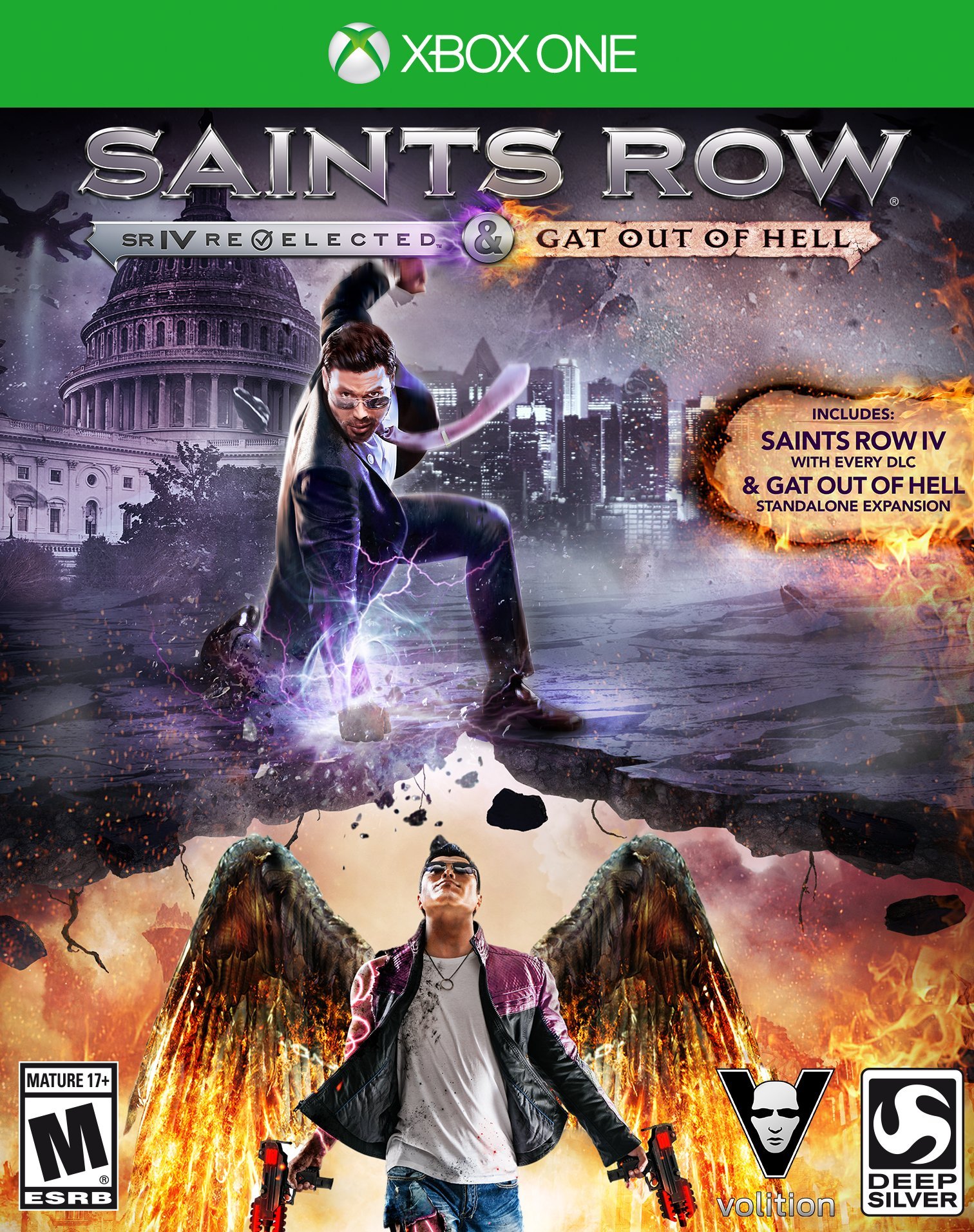 PRODUCT DETAILS 【商品情報】・商品名：Saints Row IV: Re-Elected + Gat out of Hell・対応機種：Xbox One／Xbox Series X・仕様：北米版・言語：英語【コンディション】・新品・海外直輸入品です。・パッケージに輸送によるスレ・小傷がある場合があります。 ■ 日本国内のXbox本体でプレイいただけます Xbox One／Xbox Series X のディスクはリージョンフリーのため、北米版のソフトも日本国内で購入された本体でそのままプレイいただけます。対応本体：Xbox One／Xbox One S／Xbox One X／Xbox Series X ■ 北米版ゲームについてのご注意（必ずお読みください） ・ゲーム内の表示および音声は英語です。日本語には対応しておりません。・Xbox Series S はディスクドライブを搭載していないため、本商品はプレイできません。・追加コンテンツ（DLC）やオンライン機能のご利用には、北米（海外）のMicrosoftアカウントが必要となる場合があります。・パッケージ・取扱説明書はすべて英語表記です。・海外版であること、およびお手持ちの本体で使用できないことを理由とした返品・交換はお受けできません。 ■ ご注意 ・掲載画像は実物に近い色味になるよう調整しておりますが、ご利用の環境により差異が生じる場合があります。・複数店舗で在庫を共有しているため、ご注文後に在庫切れとなる場合がございます。・海外倉庫からのお取り寄せのため、発送までに数日〜2〜3週間程度かかる場合があります。 ■ 納期についてお届けの目安を必ずご確認ください。 ご注意 海外からの輸入品となります。海外輸送のため、外箱に軽微なスレ等がある場合がございますが、商品本体には影響ございません。 ※在庫状況は仕入先の在庫情報をもとに出来る限り正確に表示しておりますが、取寄せ商品のため、タイミングによりご注文後に欠品・キャンセルとなる場合がございます。