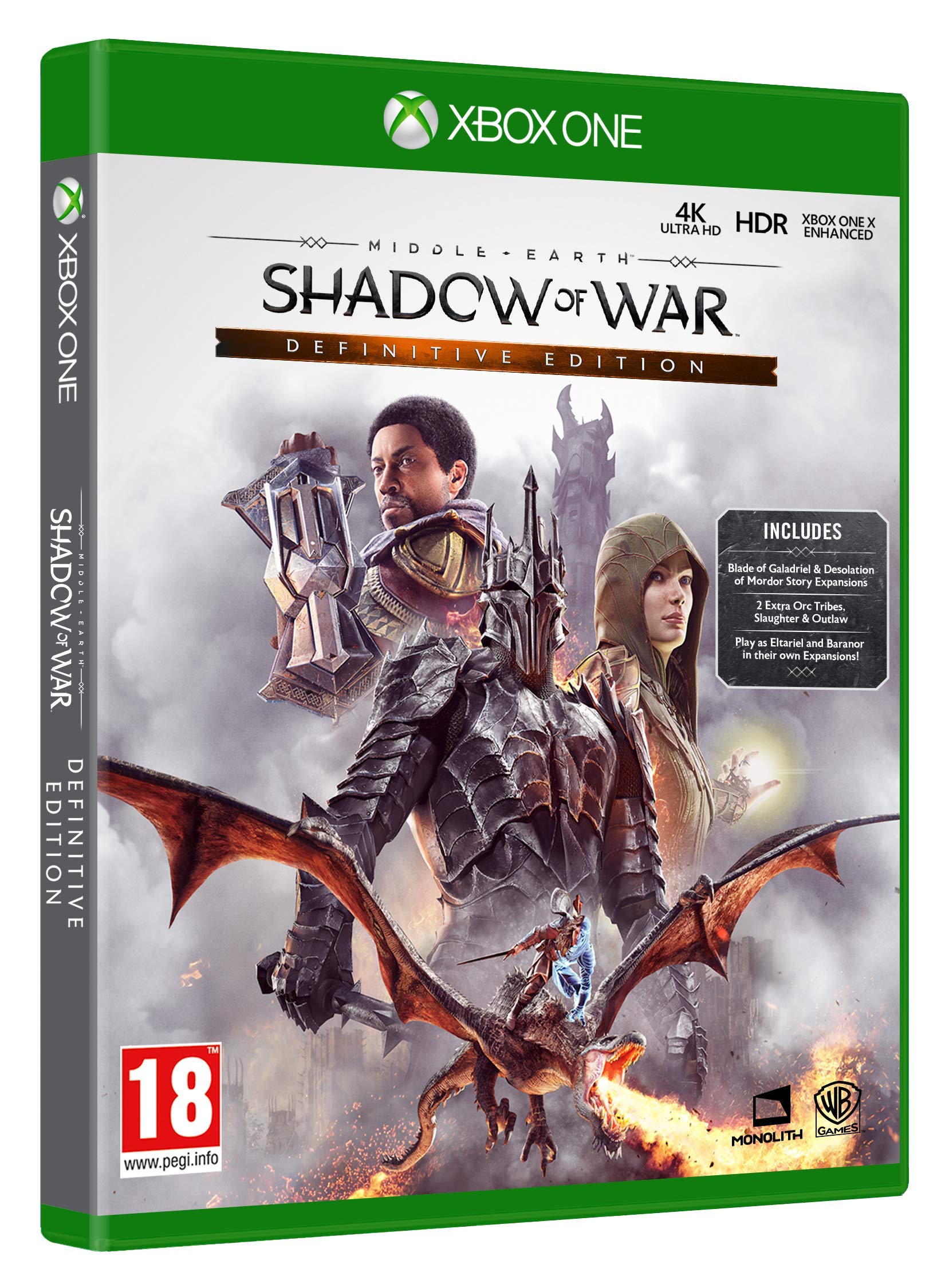 Middle Earth: Shadow of War Definitive Edition (xbox_one) 北米版 Xbox エックスボックス 海外版ソフト