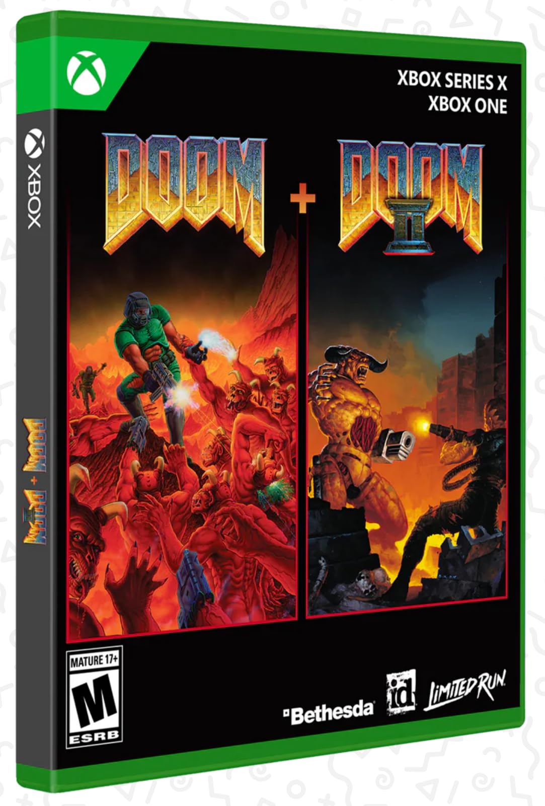 PRODUCT DETAILS 【商品情報】・商品名：DOOM + DOOM II Limited Run Edition Xbox Series X One Video Game・対応機種：Xbox One／Xbox Series X・仕様：北米版・言語：英語【コンディション】・新品・海外直輸入品です。・パッケージに輸送によるスレ・小傷がある場合があります。 ■ 日本国内のXbox本体でプレイいただけます Xbox One／Xbox Series X のディスクはリージョンフリーのため、北米版のソフトも日本国内で購入された本体でそのままプレイいただけます。対応本体：Xbox One／Xbox One S／Xbox One X／Xbox Series X ■ 北米版ゲームについてのご注意（必ずお読みください） ・ゲーム内の表示および音声は英語です。日本語には対応しておりません。・Xbox Series S はディスクドライブを搭載していないため、本商品はプレイできません。・追加コンテンツ（DLC）やオンライン機能のご利用には、北米（海外）のMicrosoftアカウントが必要となる場合があります。・パッケージ・取扱説明書はすべて英語表記です。・海外版であること、およびお手持ちの本体で使用できないことを理由とした返品・交換はお受けできません。 ■ ご注意 ・掲載画像は実物に近い色味になるよう調整しておりますが、ご利用の環境により差異が生じる場合があります。・複数店舗で在庫を共有しているため、ご注文後に在庫切れとなる場合がございます。・海外倉庫からのお取り寄せのため、発送までに数日〜2〜3週間程度かかる場合があります。 ■ 納期についてお届けの目安を必ずご確認ください。 ご注意 海外からの輸入品となります。海外輸送のため、外箱に軽微なスレ等がある場合がございますが、商品本体には影響ございません。 ※在庫状況は仕入先の在庫情報をもとに出来る限り正確に表示しておりますが、取寄せ商品のため、タイミングによりご注文後に欠品・キャンセルとなる場合がございます。