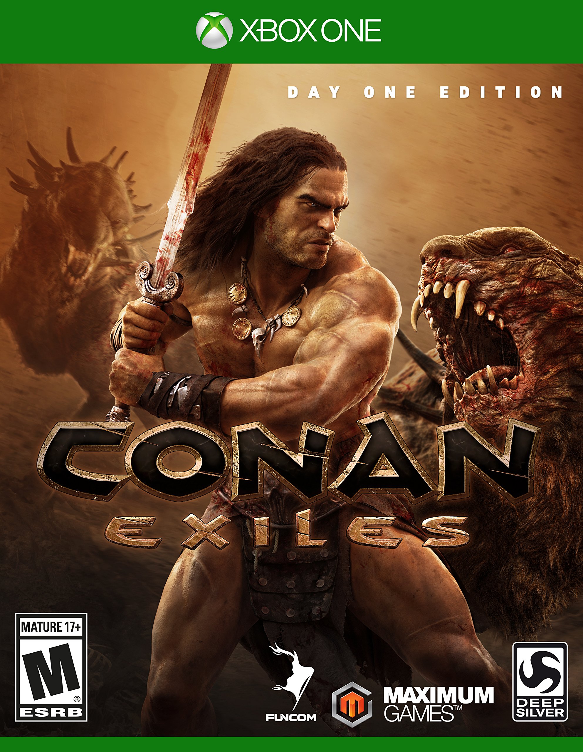 PRODUCT DETAILS 【商品情報】・商品名：Conan Exiles Day One Edition・対応機種：Xbox One／Xbox Series X・仕様：北米版・言語：英語【コンディション】・新品・海外直輸入品です。・パッケージに輸送によるスレ・小傷がある場合があります。 ■ 日本国内のXbox本体でプレイいただけます Xbox One／Xbox Series X のディスクはリージョンフリーのため、北米版のソフトも日本国内で購入された本体でそのままプレイいただけます。対応本体：Xbox One／Xbox One S／Xbox One X／Xbox Series X ■ 北米版ゲームについてのご注意（必ずお読みください） ・ゲーム内の表示および音声は英語です。日本語には対応しておりません。・Xbox Series S はディスクドライブを搭載していないため、本商品はプレイできません。・追加コンテンツ（DLC）やオンライン機能のご利用には、北米（海外）のMicrosoftアカウントが必要となる場合があります。・パッケージ・取扱説明書はすべて英語表記です。・海外版であること、およびお手持ちの本体で使用できないことを理由とした返品・交換はお受けできません。 ■ ご注意 ・掲載画像は実物に近い色味になるよう調整しておりますが、ご利用の環境により差異が生じる場合があります。・複数店舗で在庫を共有しているため、ご注文後に在庫切れとなる場合がございます。・海外倉庫からのお取り寄せのため、発送までに数日〜2〜3週間程度かかる場合があります。 ■ 納期についてお届けの目安を必ずご確認ください。 ご注意 海外からの輸入品となります。海外輸送のため、外箱に軽微なスレ等がある場合がございますが、商品本体には影響ございません。 ※在庫状況は仕入先の在庫情報をもとに出来る限り正確に表示しておりますが、取寄せ商品のため、タイミングによりご注文後に欠品・キャンセルとなる場合がございます。