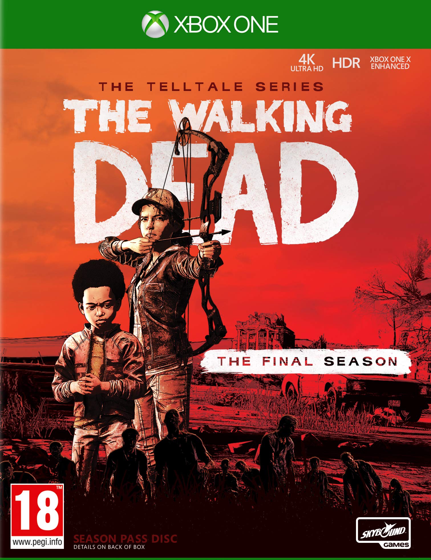 PRODUCT DETAILS 【商品情報】・商品名：Telltale's The Walking Dead: The Final Season (Xbox One)・対応機種：Xbox One／Xbox Series X・仕様：北米版・言語：英語【コンディション】・新品・海外直輸入品です。・パッケージに輸送によるスレ・小傷がある場合があります。 ■ 日本国内のXbox本体でプレイいただけます Xbox One／Xbox Series X のディスクはリージョンフリーのため、北米版のソフトも日本国内で購入された本体でそのままプレイいただけます。対応本体：Xbox One／Xbox One S／Xbox One X／Xbox Series X ■ 北米版ゲームについてのご注意（必ずお読みください） ・ゲーム内の表示および音声は英語です。日本語には対応しておりません。・Xbox Series S はディスクドライブを搭載していないため、本商品はプレイできません。・追加コンテンツ（DLC）やオンライン機能のご利用には、北米（海外）のMicrosoftアカウントが必要となる場合があります。・パッケージ・取扱説明書はすべて英語表記です。・海外版であること、およびお手持ちの本体で使用できないことを理由とした返品・交換はお受けできません。 ■ ご注意 ・掲載画像は実物に近い色味になるよう調整しておりますが、ご利用の環境により差異が生じる場合があります。・複数店舗で在庫を共有しているため、ご注文後に在庫切れとなる場合がございます。・海外倉庫からのお取り寄せのため、発送までに数日〜2〜3週間程度かかる場合があります。 ■ 納期についてお届けの目安を必ずご確認ください。 ご注意 海外からの輸入品となります。海外輸送のため、外箱に軽微なスレ等がある場合がございますが、商品本体には影響ございません。 ※在庫状況は仕入先の在庫情報をもとに出来る限り正確に表示しておりますが、取寄せ商品のため、タイミングによりご注文後に欠品・キャンセルとなる場合がございます。