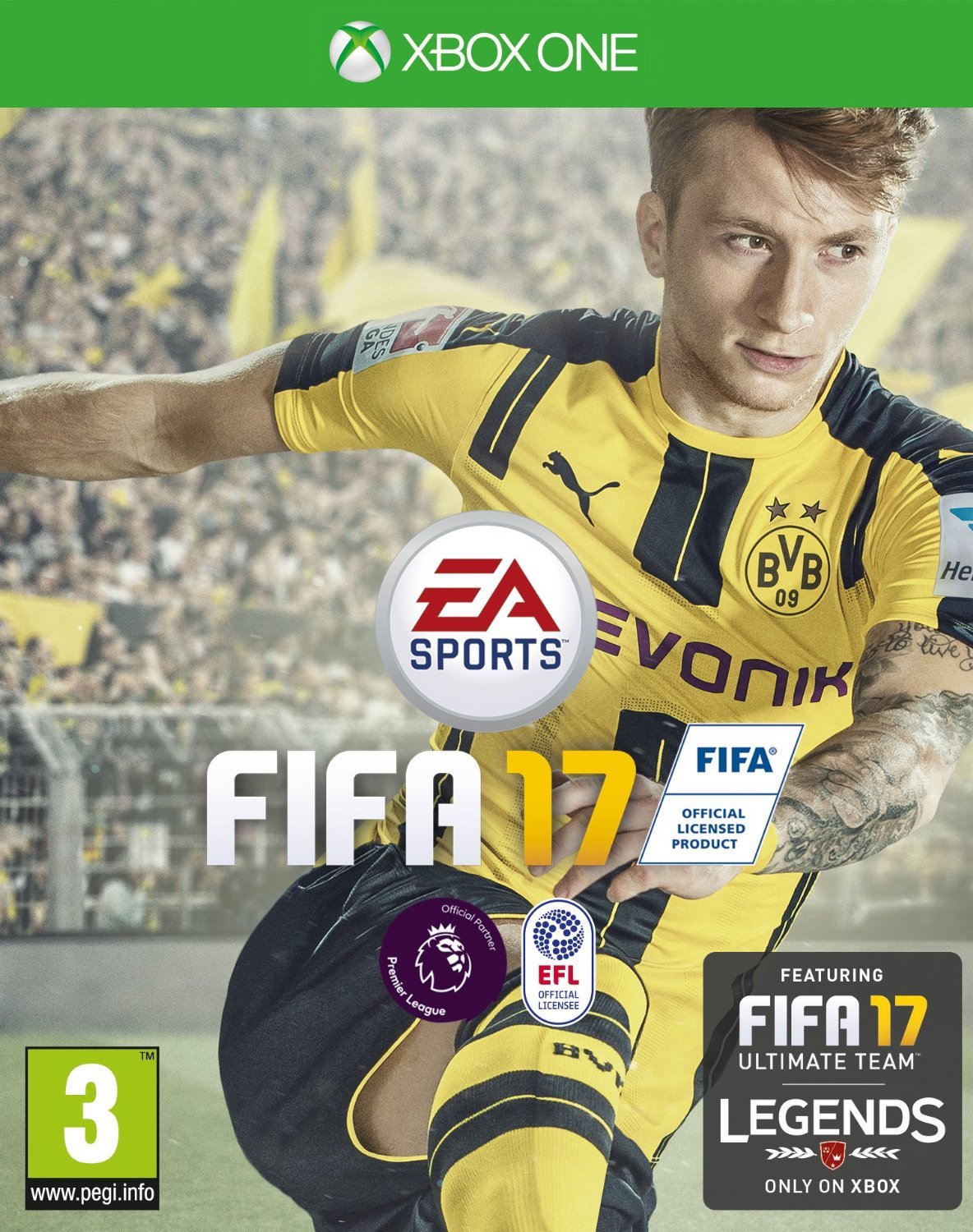 PRODUCT DETAILS 【商品情報】・商品名：FIFA 17 (Xbox One)・対応機種：Xbox One／Xbox Series X・仕様：北米版・言語：英語【コンディション】・新品・海外直輸入品です。・パッケージに輸送によるスレ・小傷がある場合があります。 ■ 日本国内のXbox本体でプレイいただけます Xbox One／Xbox Series X のディスクはリージョンフリーのため、北米版のソフトも日本国内で購入された本体でそのままプレイいただけます。対応本体：Xbox One／Xbox One S／Xbox One X／Xbox Series X ■ 北米版ゲームについてのご注意（必ずお読みください） ・ゲーム内の表示および音声は英語です。日本語には対応しておりません。・Xbox Series S はディスクドライブを搭載していないため、本商品はプレイできません。・追加コンテンツ（DLC）やオンライン機能のご利用には、北米（海外）のMicrosoftアカウントが必要となる場合があります。・パッケージ・取扱説明書はすべて英語表記です。・海外版であること、およびお手持ちの本体で使用できないことを理由とした返品・交換はお受けできません。 ■ ご注意 ・掲載画像は実物に近い色味になるよう調整しておりますが、ご利用の環境により差異が生じる場合があります。・複数店舗で在庫を共有しているため、ご注文後に在庫切れとなる場合がございます。・海外倉庫からのお取り寄せのため、発送までに数日〜2〜3週間程度かかる場合があります。 ■ 納期についてお届けの目安を必ずご確認ください。 ご注意 海外からの輸入品となります。海外輸送のため、外箱に軽微なスレ等がある場合がございますが、商品本体には影響ございません。 ※在庫状況は仕入先の在庫情報をもとに出来る限り正確に表示しておりますが、取寄せ商品のため、タイミングによりご注文後に欠品・キャンセルとなる場合がございます。