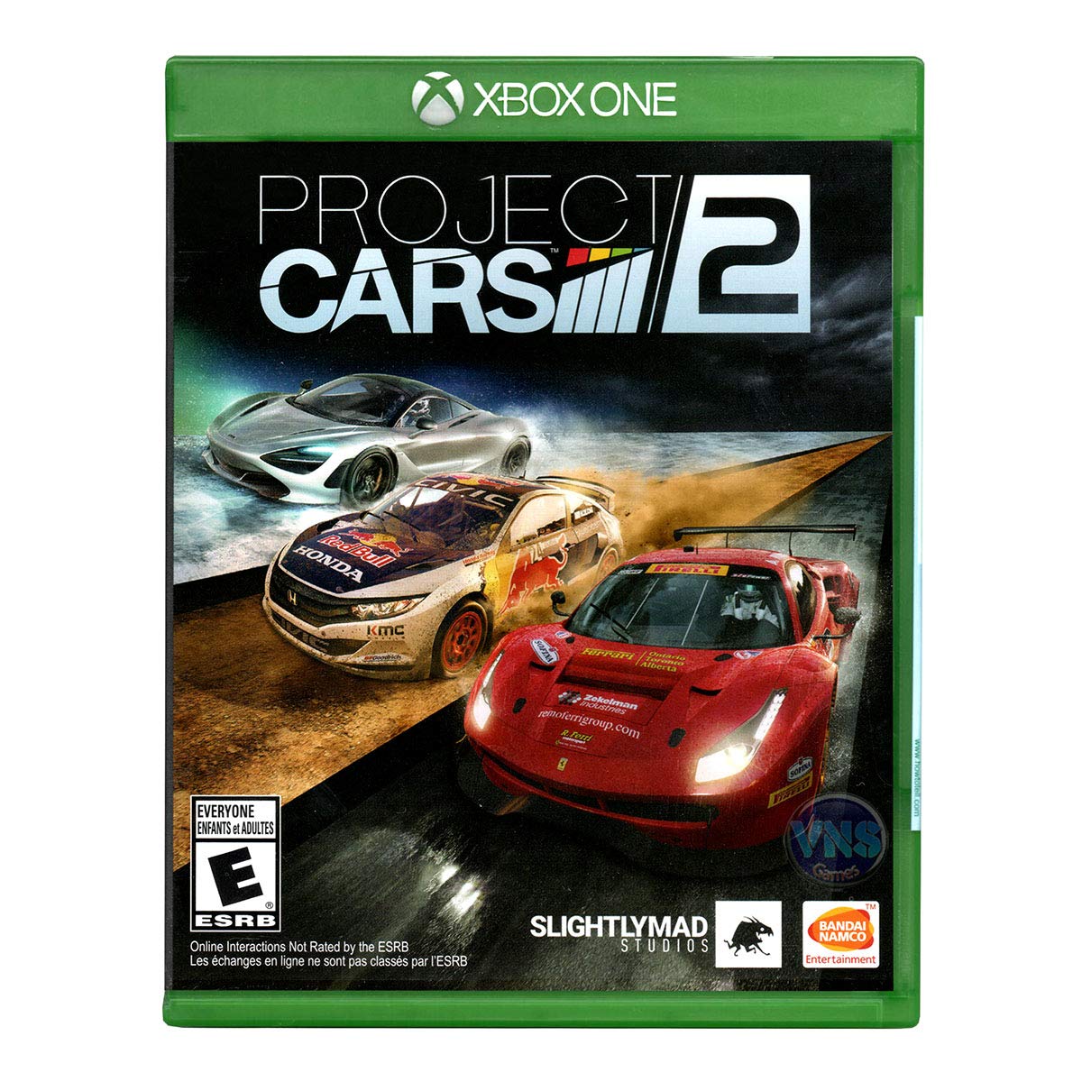 PRODUCT DETAILS 【商品情報】・商品名：Project CARS 2 - Xbox One・対応機種：Xbox One／Xbox Series X・仕様：北米版・言語：英語【コンディション】・新品・海外直輸入品です。・パッケージに輸送によるスレ・小傷がある場合があります。 ■ 日本国内のXbox本体でプレイいただけます Xbox One／Xbox Series X のディスクはリージョンフリーのため、北米版のソフトも日本国内で購入された本体でそのままプレイいただけます。対応本体：Xbox One／Xbox One S／Xbox One X／Xbox Series X ■ 北米版ゲームについてのご注意（必ずお読みください） ・ゲーム内の表示および音声は英語です。日本語には対応しておりません。・Xbox Series S はディスクドライブを搭載していないため、本商品はプレイできません。・追加コンテンツ（DLC）やオンライン機能のご利用には、北米（海外）のMicrosoftアカウントが必要となる場合があります。・パッケージ・取扱説明書はすべて英語表記です。・海外版であること、およびお手持ちの本体で使用できないことを理由とした返品・交換はお受けできません。 ■ ご注意 ・掲載画像は実物に近い色味になるよう調整しておりますが、ご利用の環境により差異が生じる場合があります。・複数店舗で在庫を共有しているため、ご注文後に在庫切れとなる場合がございます。・海外倉庫からのお取り寄せのため、発送までに数日〜2〜3週間程度かかる場合があります。 ■ 納期についてお届けの目安を必ずご確認ください。 ご注意 海外からの輸入品となります。海外輸送のため、外箱に軽微なスレ等がある場合がございますが、商品本体には影響ございません。 ※在庫状況は仕入先の在庫情報をもとに出来る限り正確に表示しておりますが、取寄せ商品のため、タイミングによりご注文後に欠品・キャンセルとなる場合がございます。